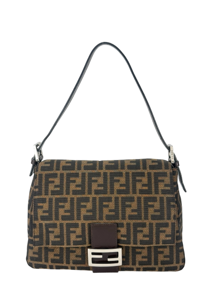 FENDI - Zucca Mamma Baguette Bag Sliver Hardware