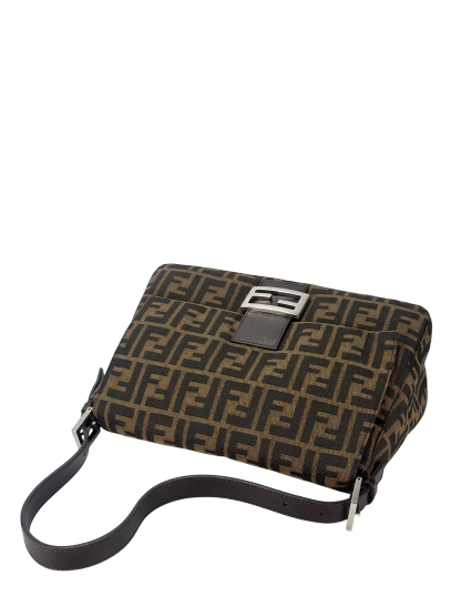FENDI - Zucca Mamma Baguette Bag Sliver Hardware