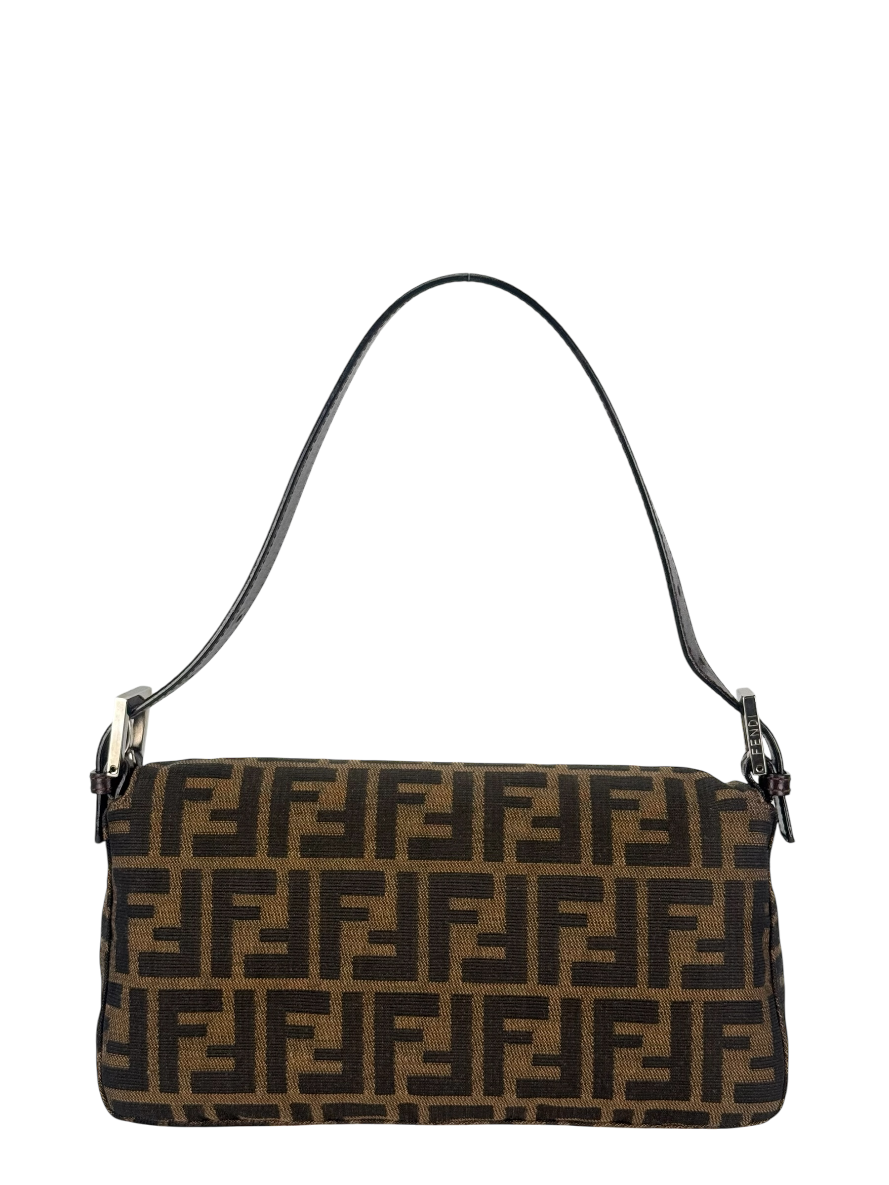 FENDI - Brown Zucca Mamma Baguette Bag