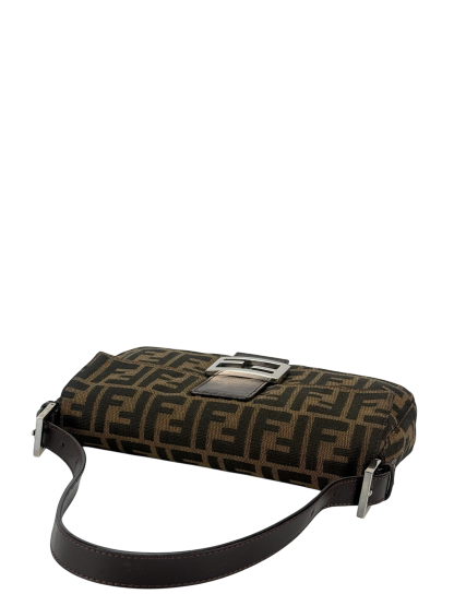 FENDI - Brown Zucca Mamma Baguette Bag