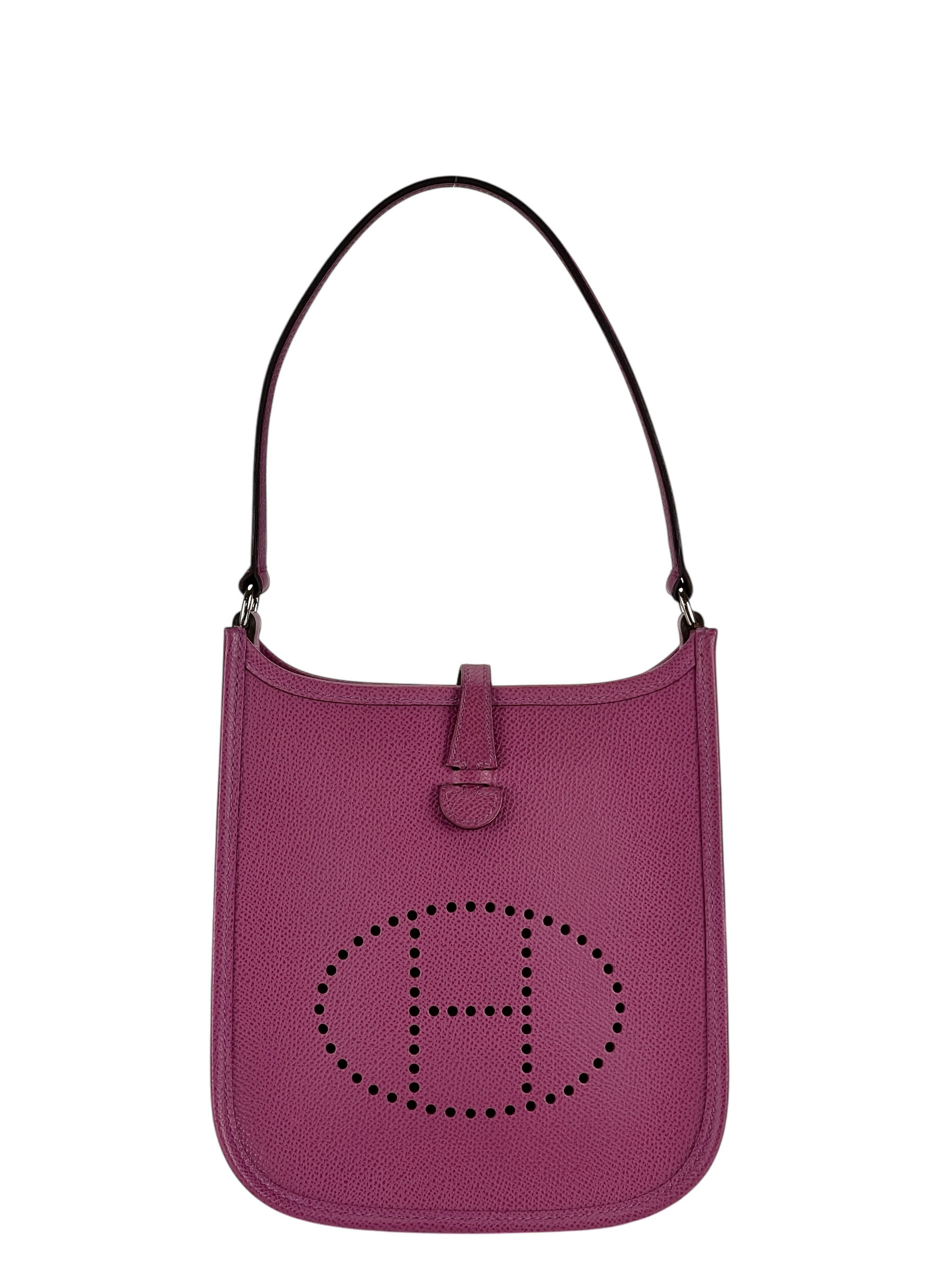 HERMES - Mini Evelyne (Evelyne 16) 5H Cyclamen Epsom Palladium Hardware