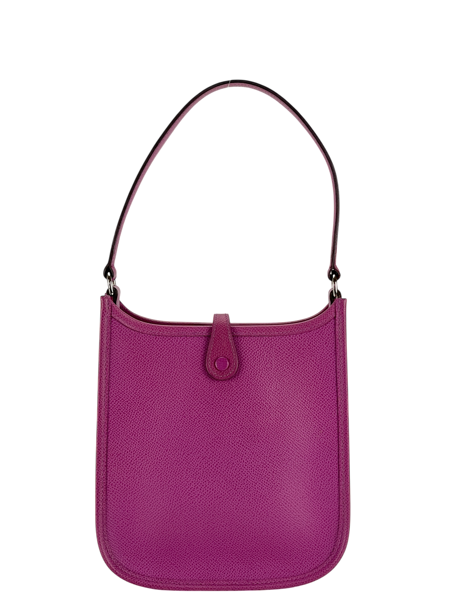 HERMES - Mini Evelyne (Evelyne 16) 5H Cyclamen Epsom Palladium Hardware