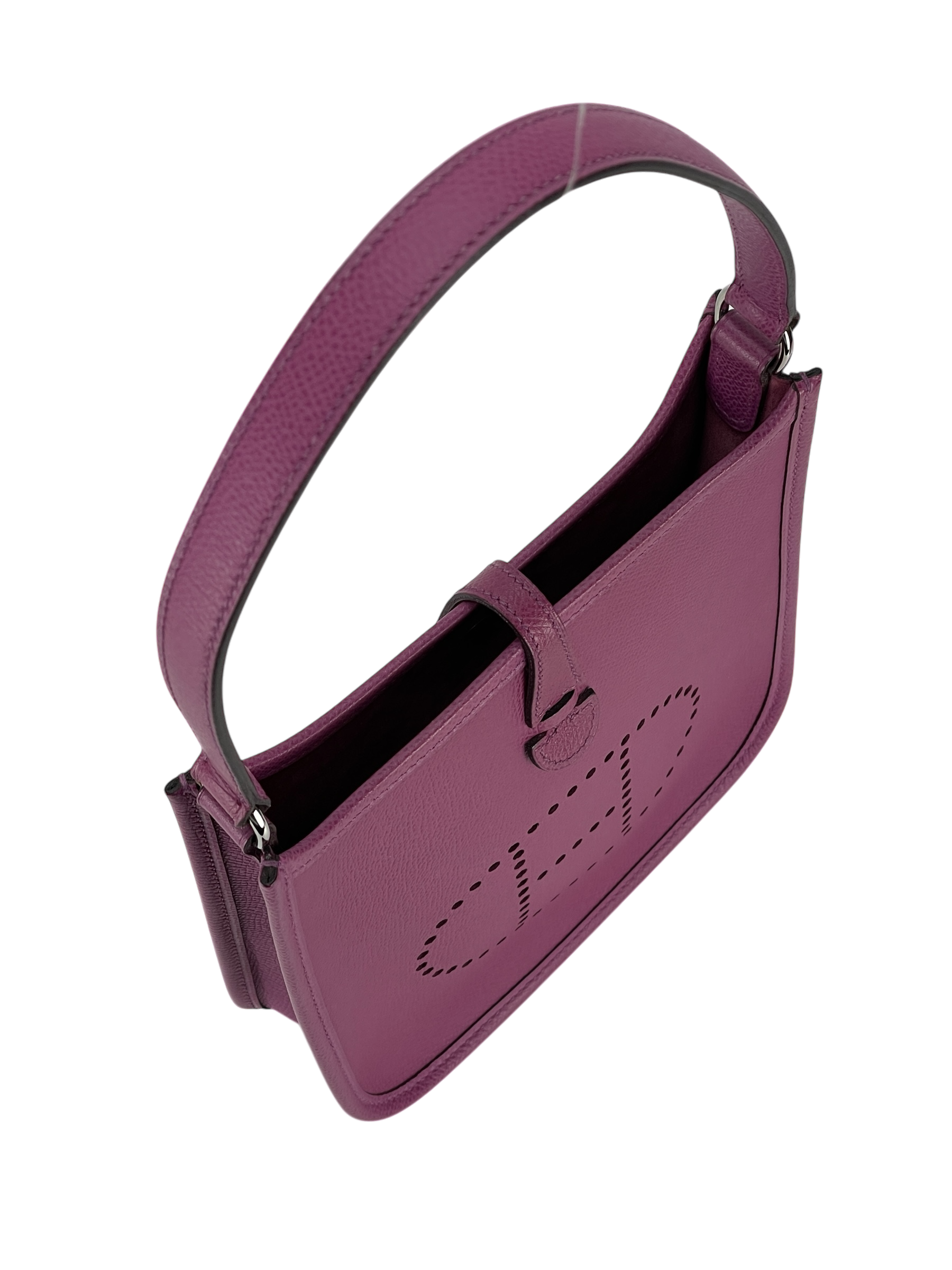 HERMES - Mini Evelyne (Evelyne 16) 5H Cyclamen Epsom Palladium Hardware