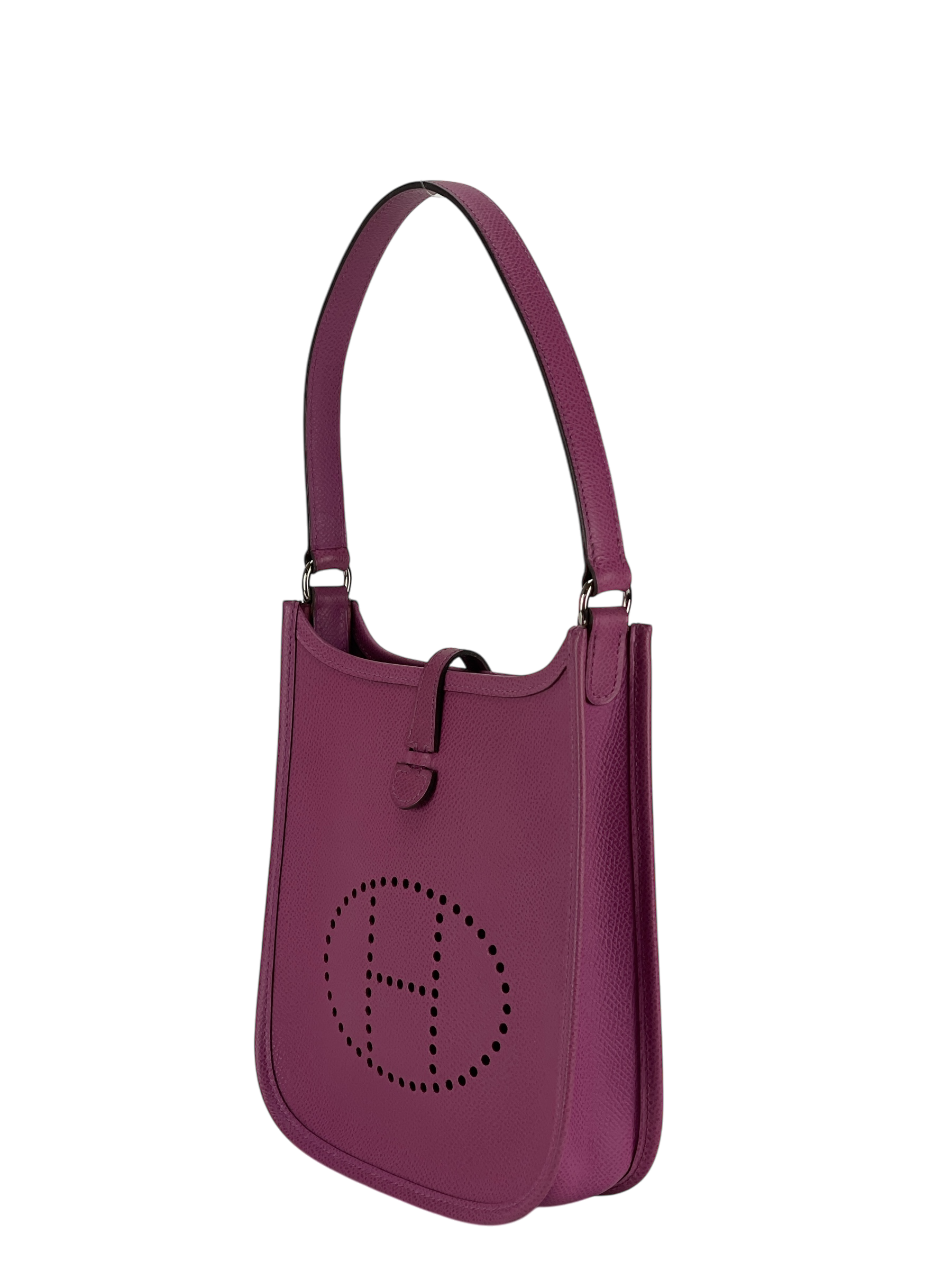 HERMES - Mini Evelyne (Evelyne 16) 5H Cyclamen Epsom Palladium Hardware