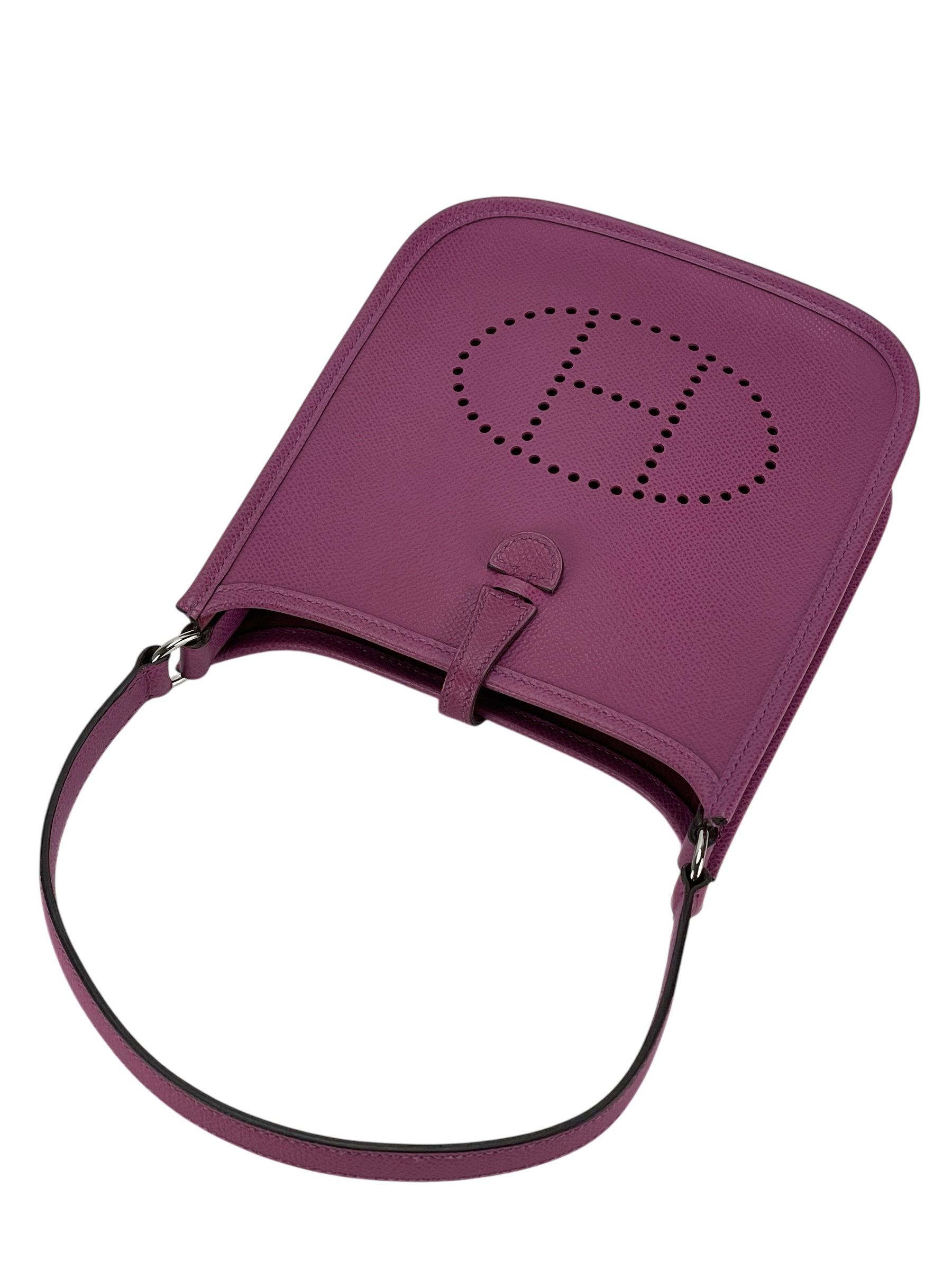 HERMES - Mini Evelyne (Evelyne 16) 5H Cyclamen Epsom Palladium Hardware