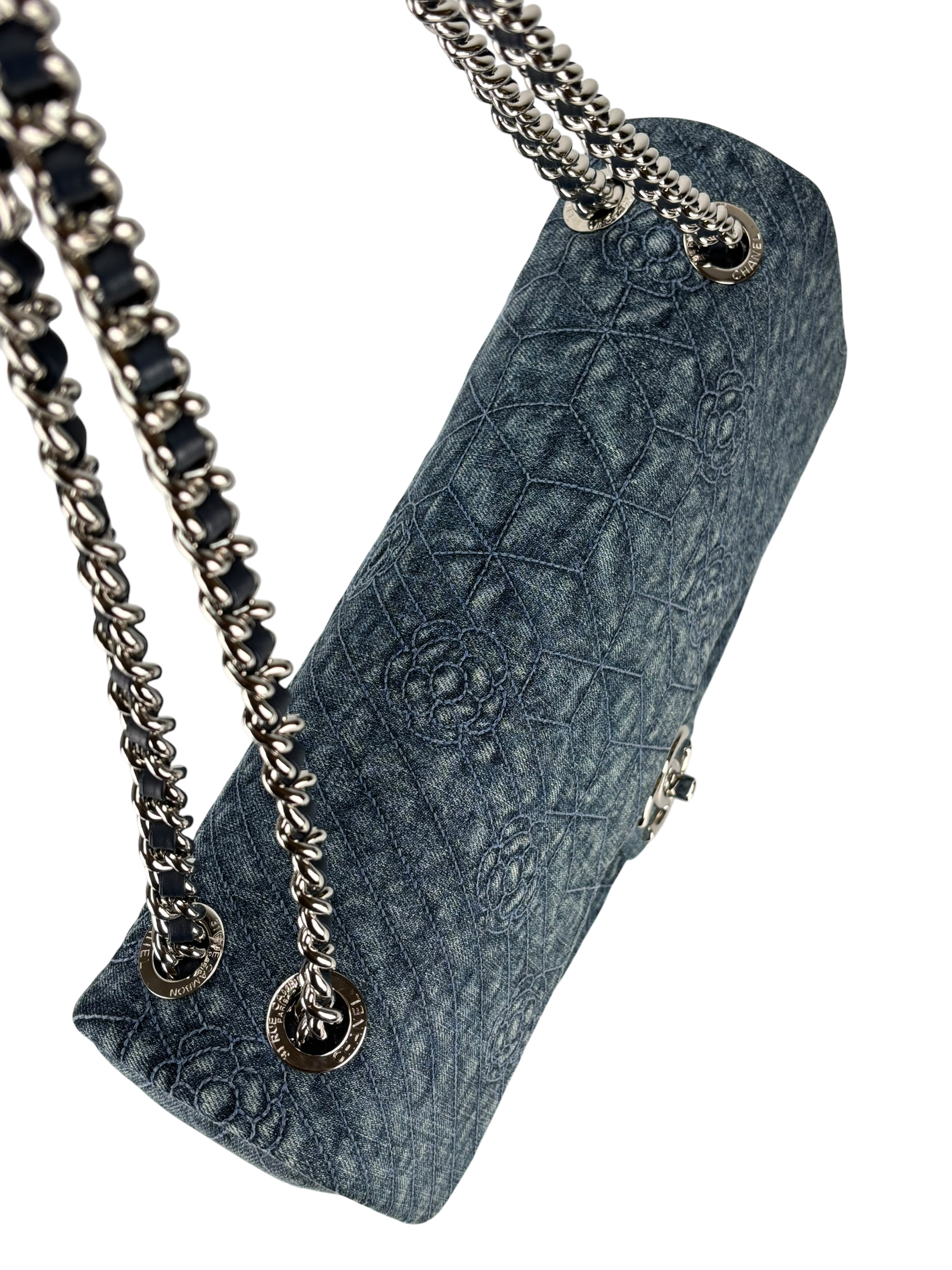 CHANEL - Blue Denim Palladium Hardware