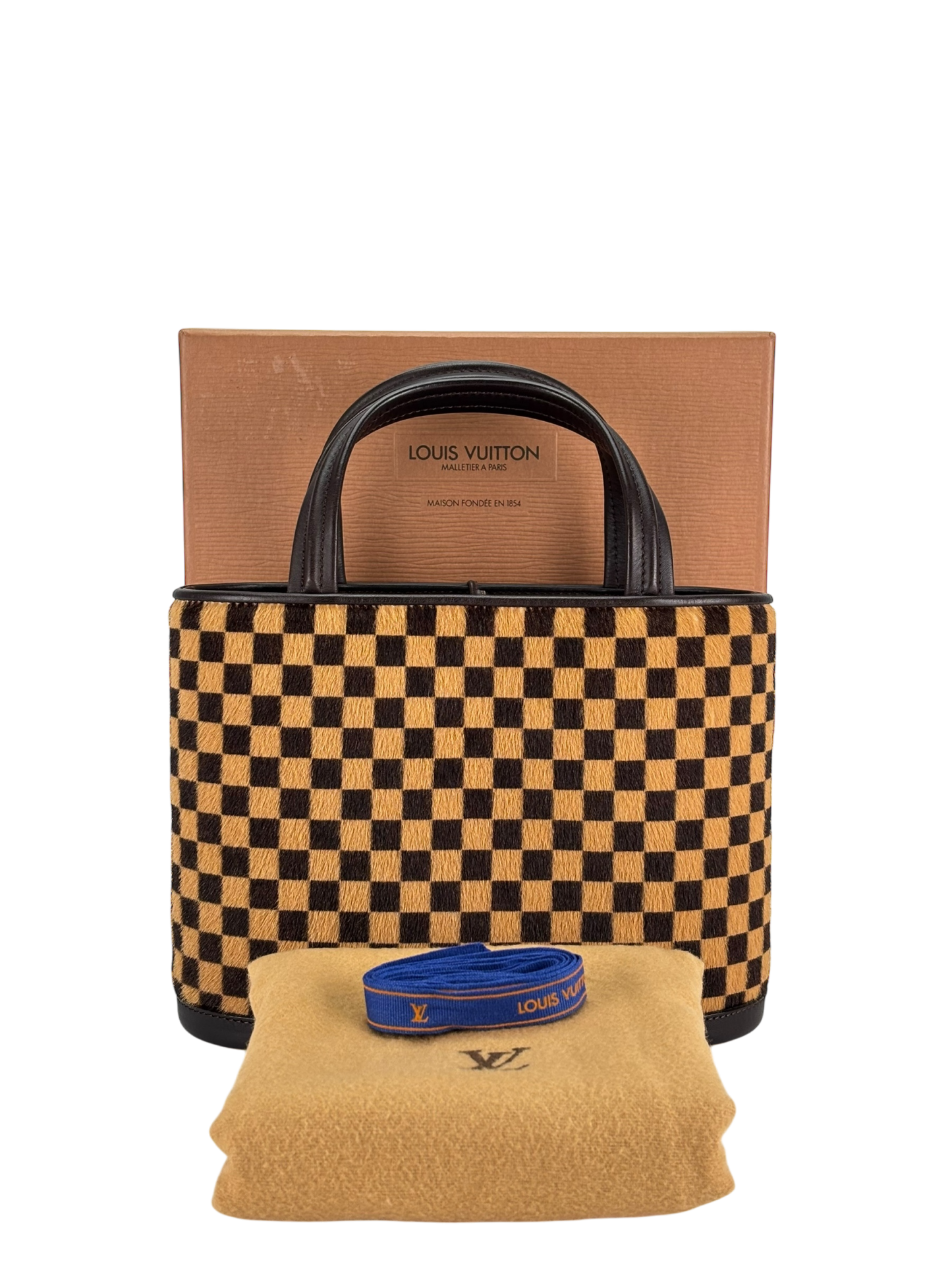 LOUIS VUITTON - Damier Horsehair Leather Sauvage Impala Handbag