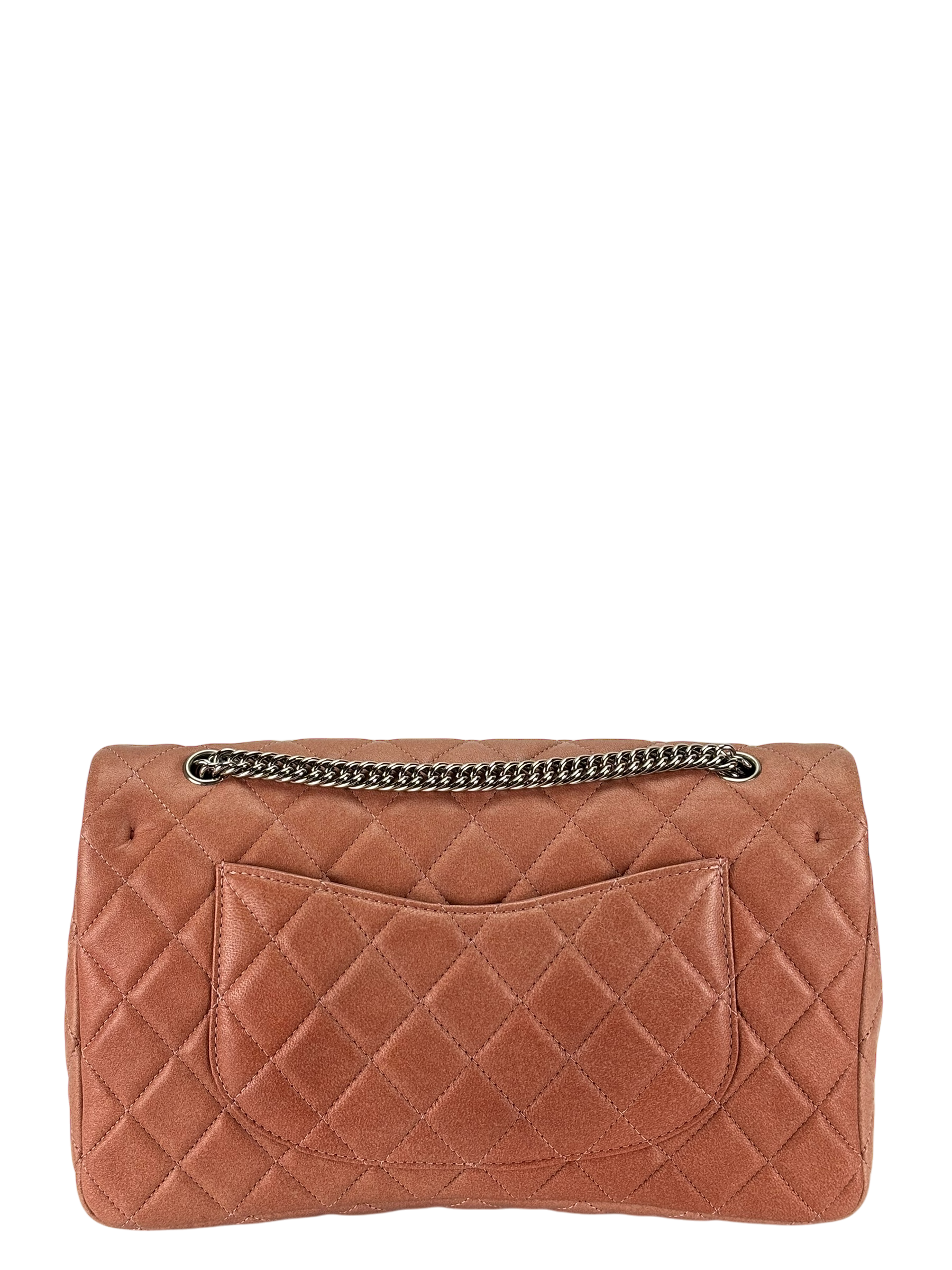 CHANEL - Pink  Lambskin CC Double Chain Flap Bag
