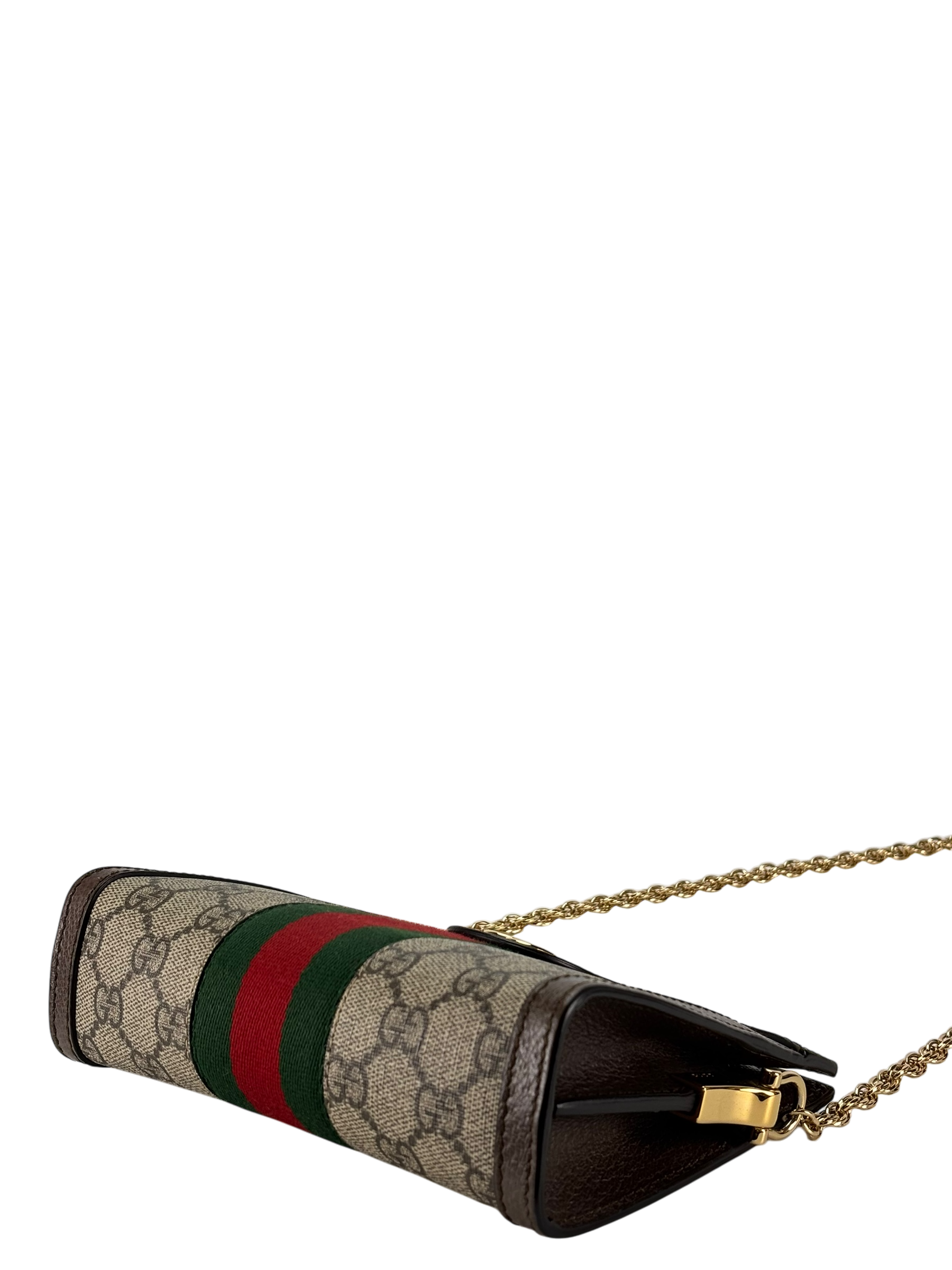 GUCCI - Monogram Canvas Leather GG Mini Shoulder Bag