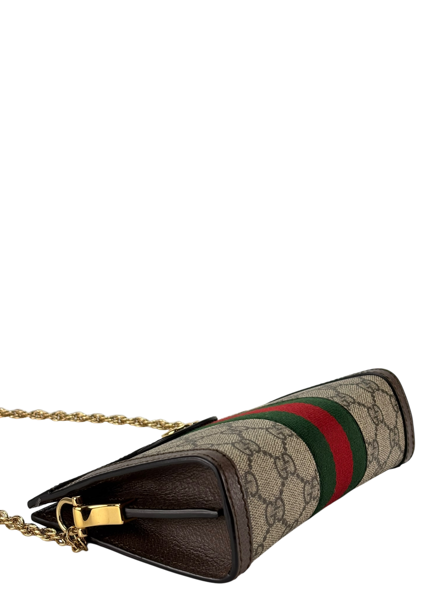 GUCCI - Monogram Canvas Leather GG Mini Shoulder Bag