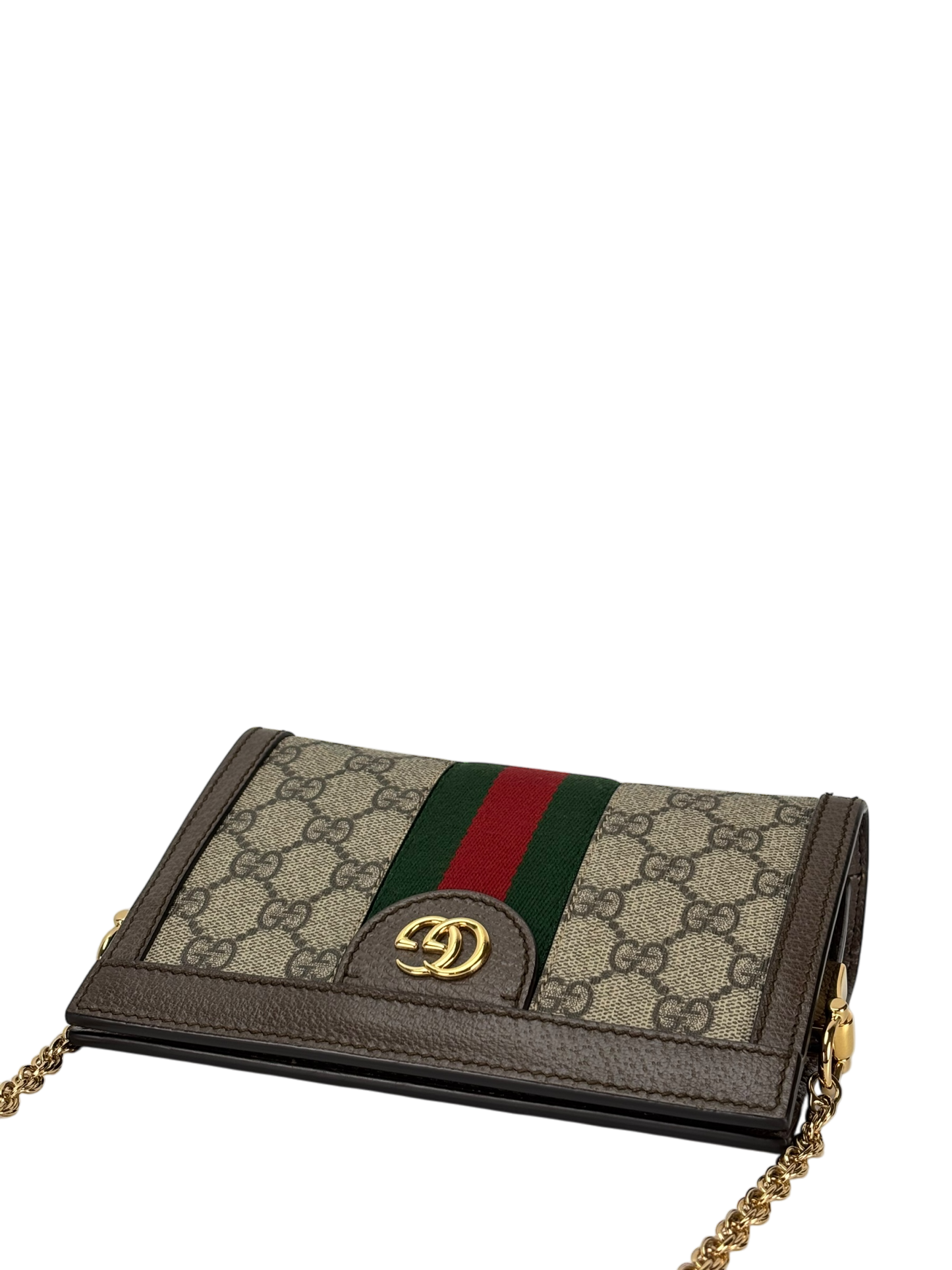GUCCI - Monogram Canvas Leather GG Mini Shoulder Bag