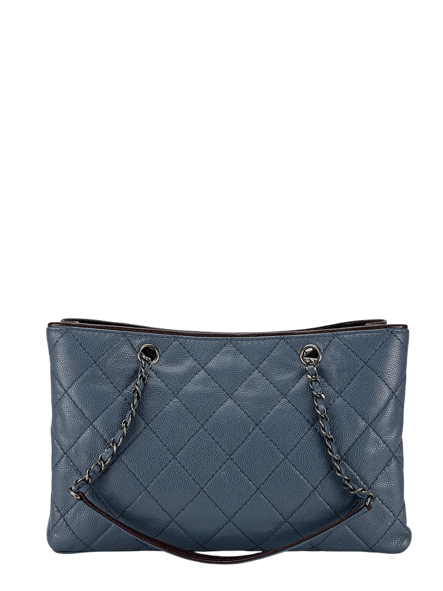 CHANEL - Blue Caviar 2014 - 2015 Chain Tote Bag
