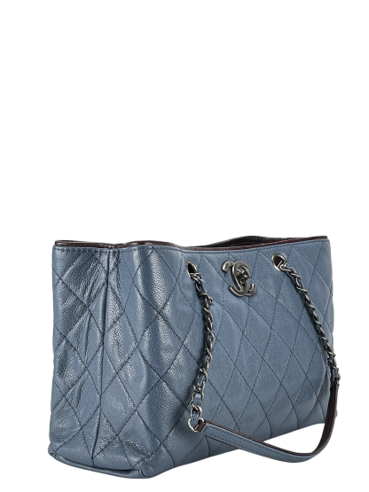 CHANEL - Blue Caviar 2014 - 2015 Chain Tote Bag