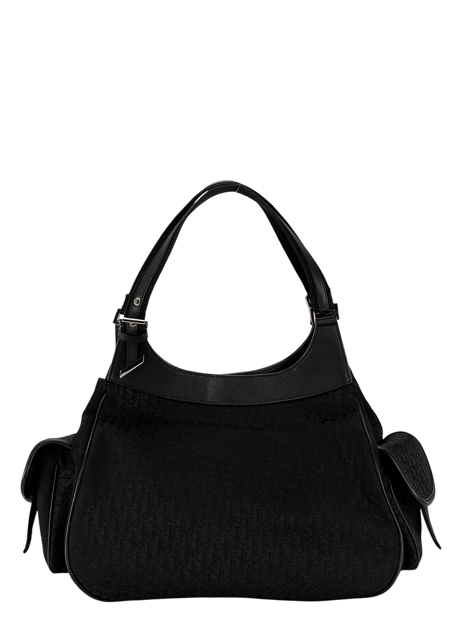 CHRISTIAN DIOR -  Black Canvas Christian Dior Handbag