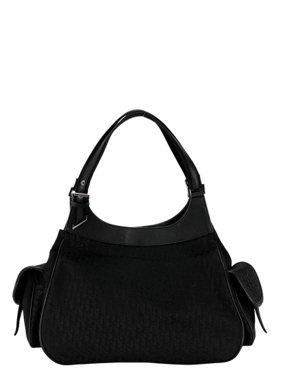 CHRISTIAN DIOR -  Black Canvas Christian Dior Handbag