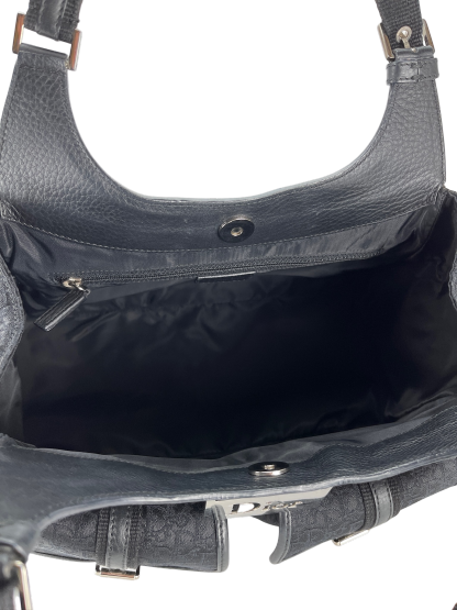 CHRISTIAN DIOR -  Black Canvas Christian Dior Handbag