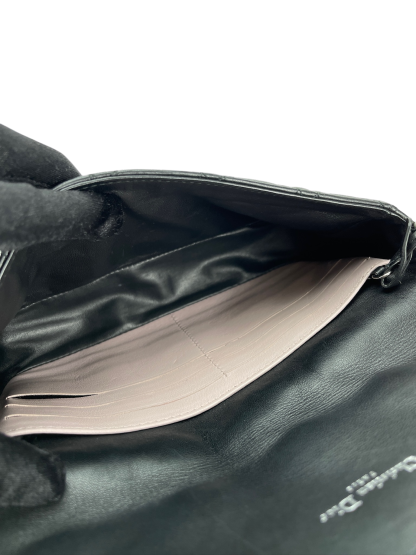 CHRISTIAN DIOR - Black Lambskin Miss Dior Wallet On Chain Dior Shoulder Bag
