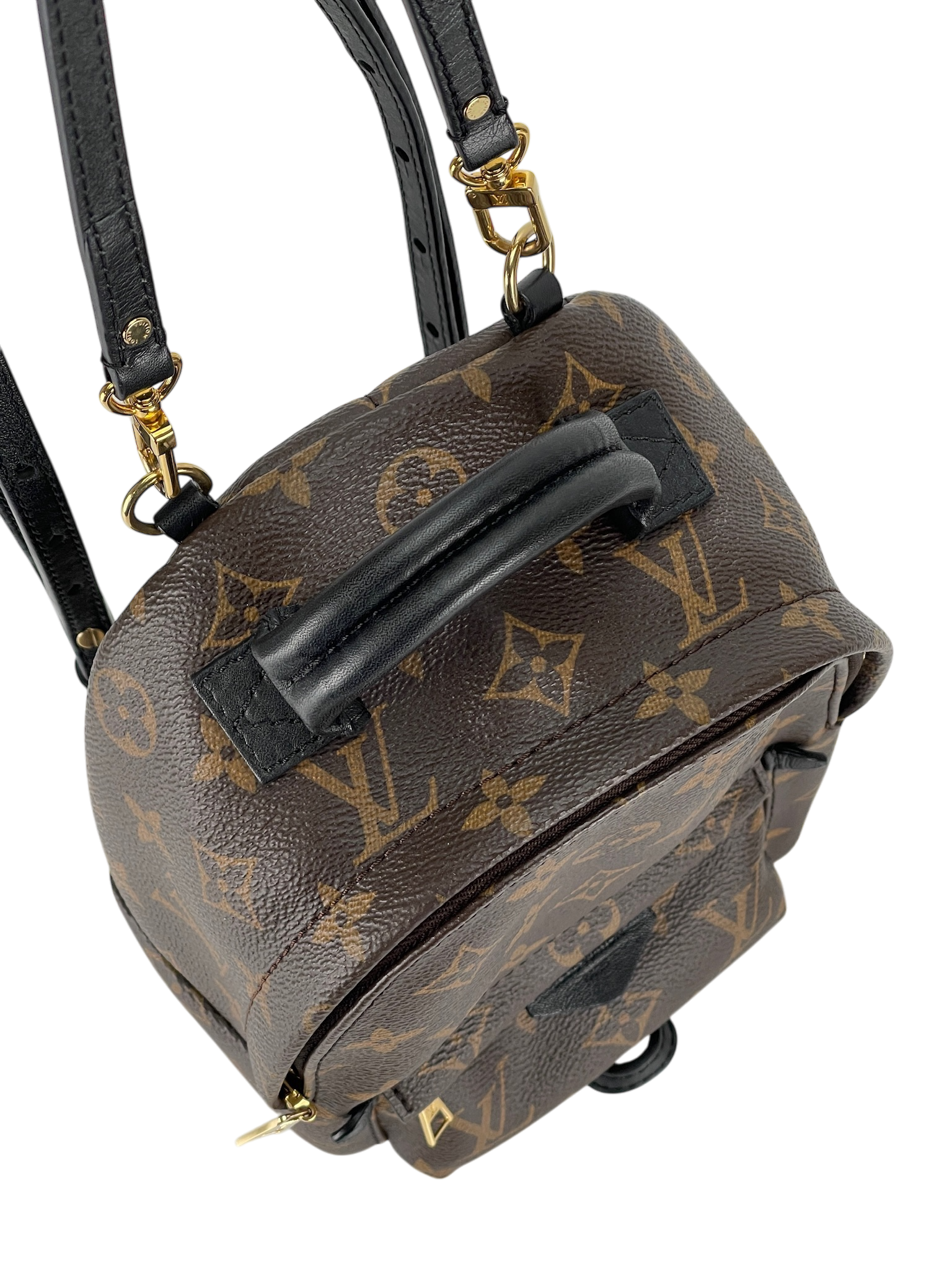 LOUIS VUITTON - Brown Canvas Monogram Mini Palm Springs