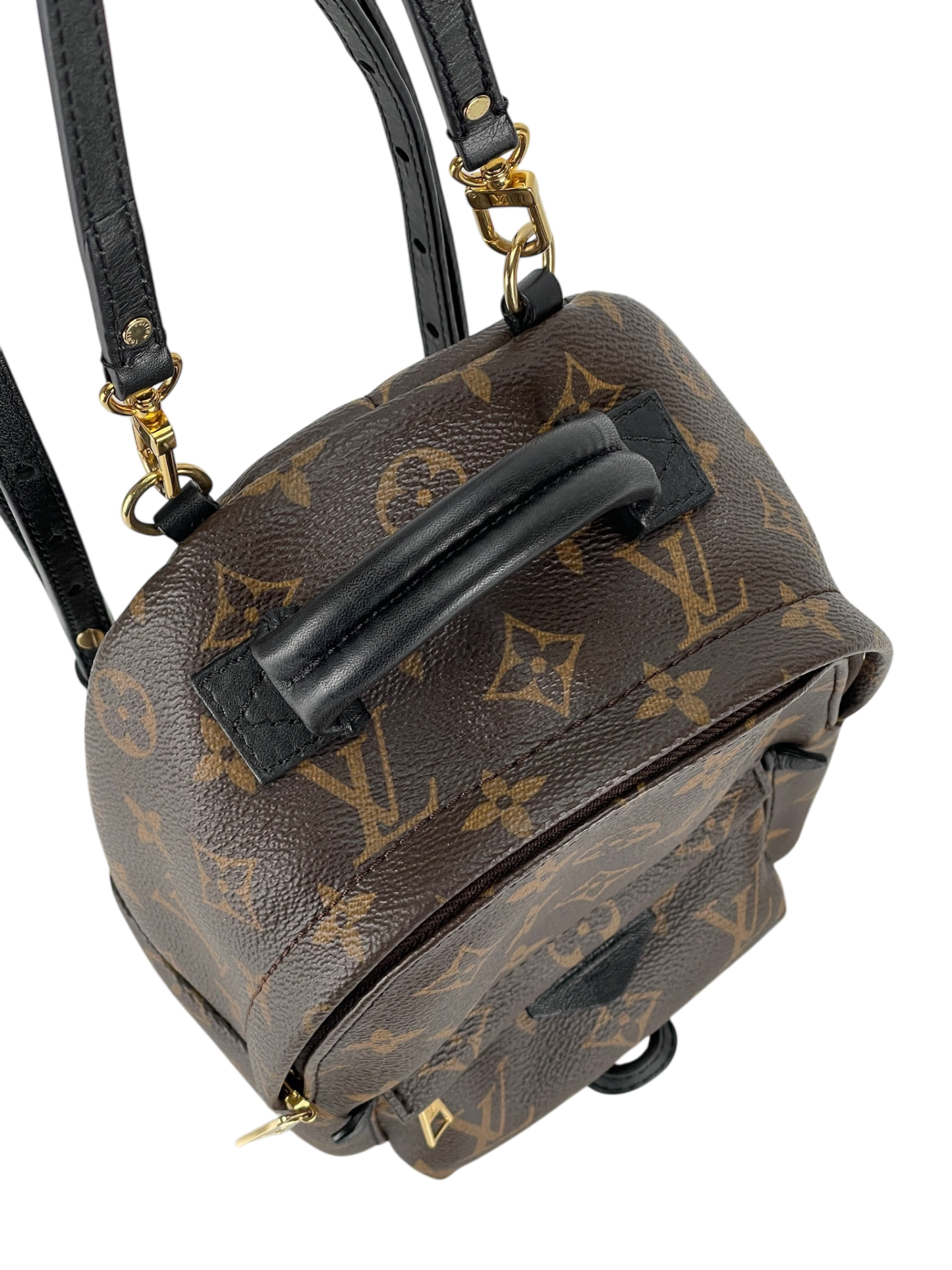 LOUIS VUITTON - Brown Canvas Monogram Mini Palm Springs