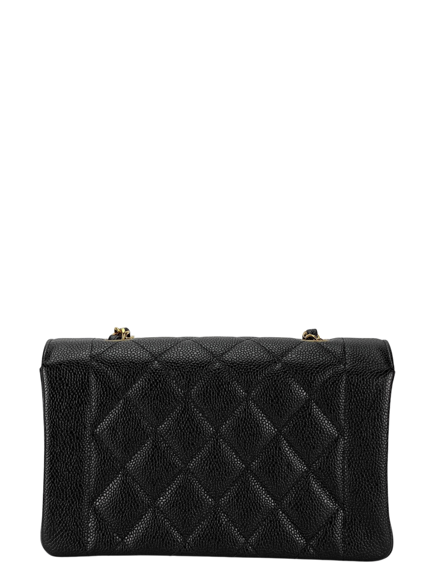 CHANEL -  Black Caviar Small Diana Chain Shoulder Bag