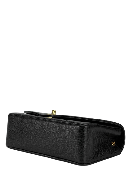 CHANEL -  Black Caviar Small Diana Chain Shoulder Bag