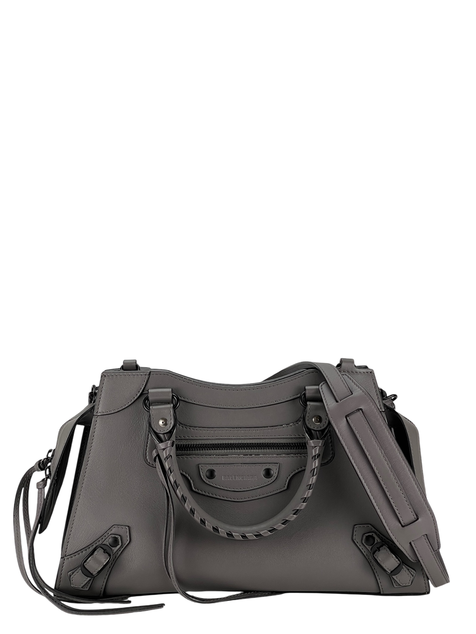 BALENCIAGA - Grey Calfskin Neo Classic City Mini Bag