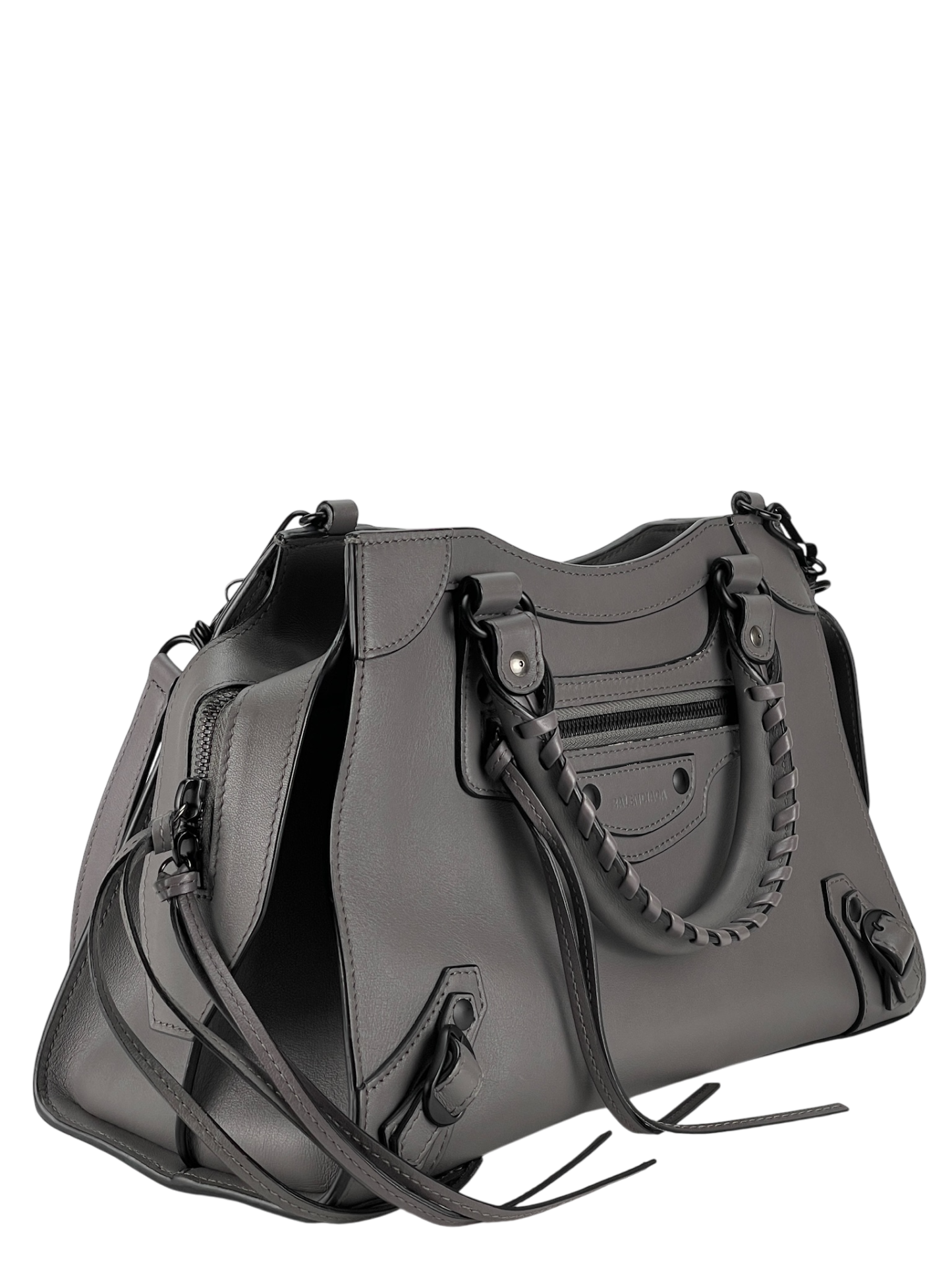 BALENCIAGA - Grey Calfskin Neo Classic City Mini Bag