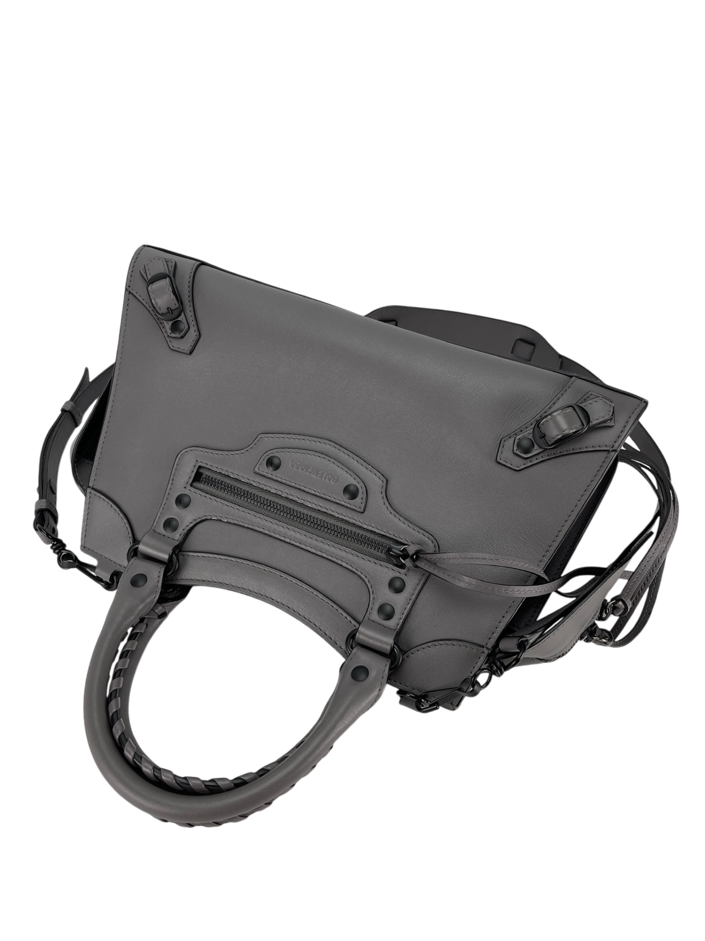 BALENCIAGA - Grey Calfskin Neo Classic City Mini Bag