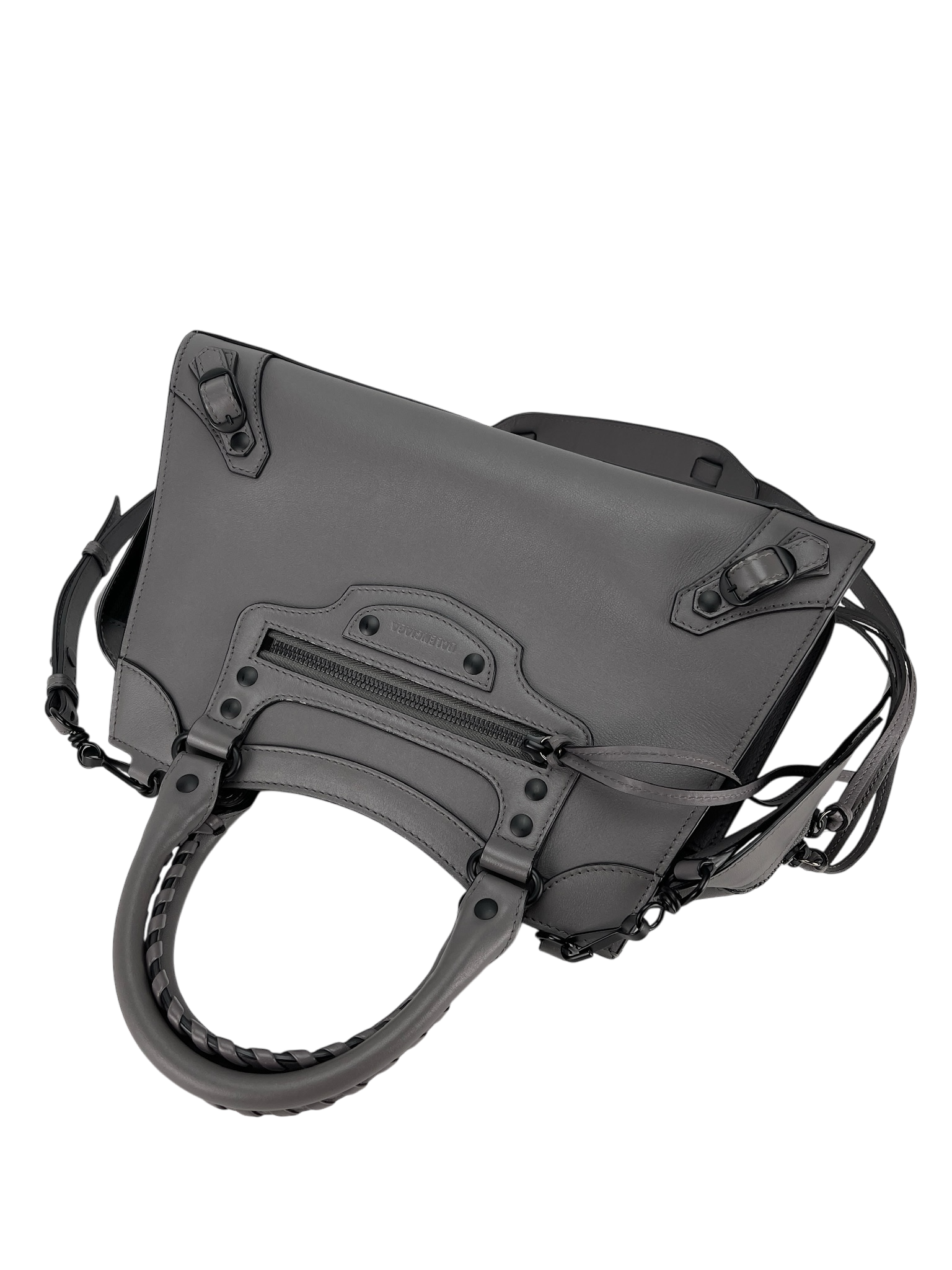 BALENCIAGA - Grey Calfskin Neo Classic City Mini Bag