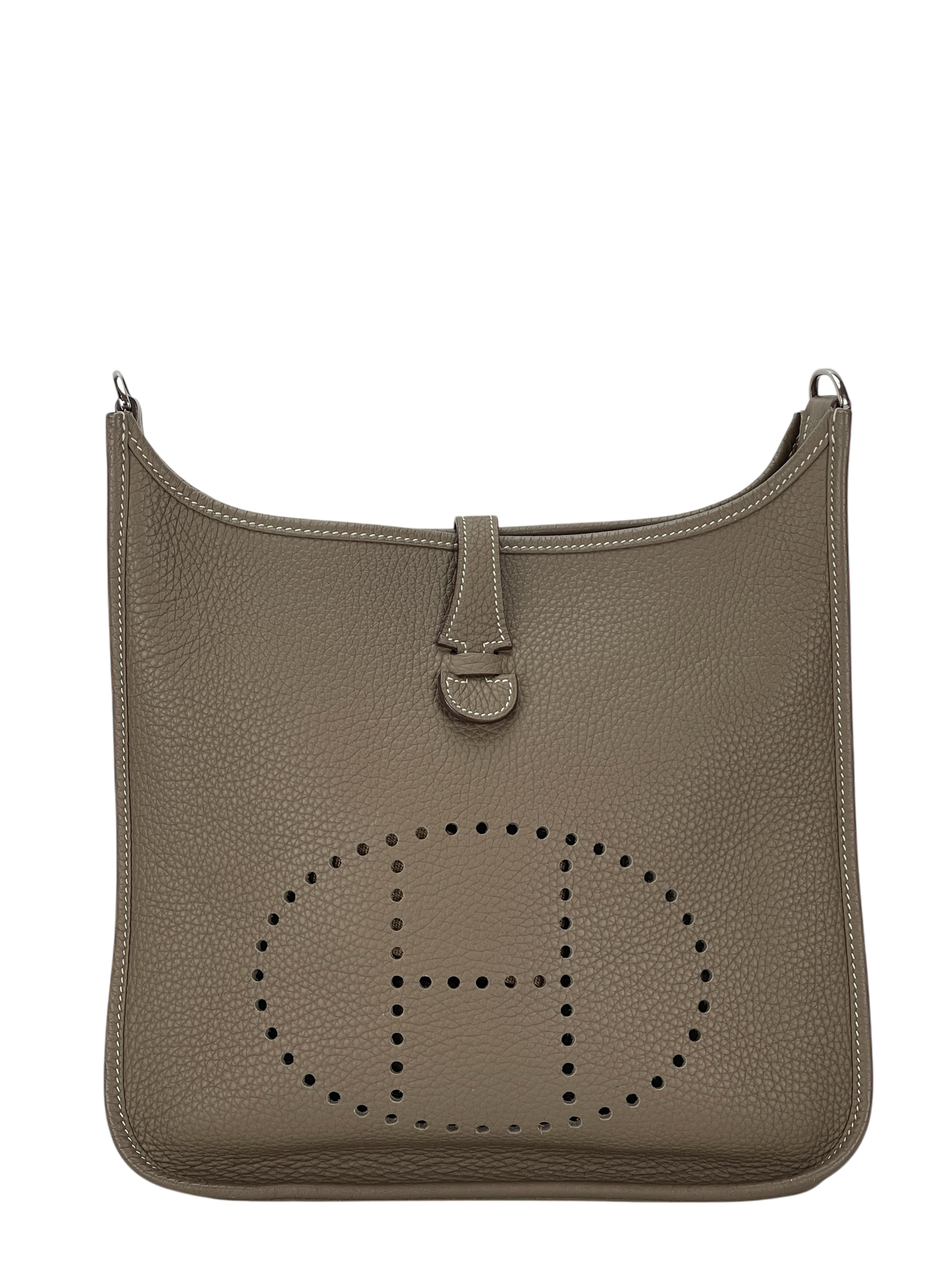 HERMES - Evelyne PM Evelyne 29 Etoupe Clemence Palladium Hardware