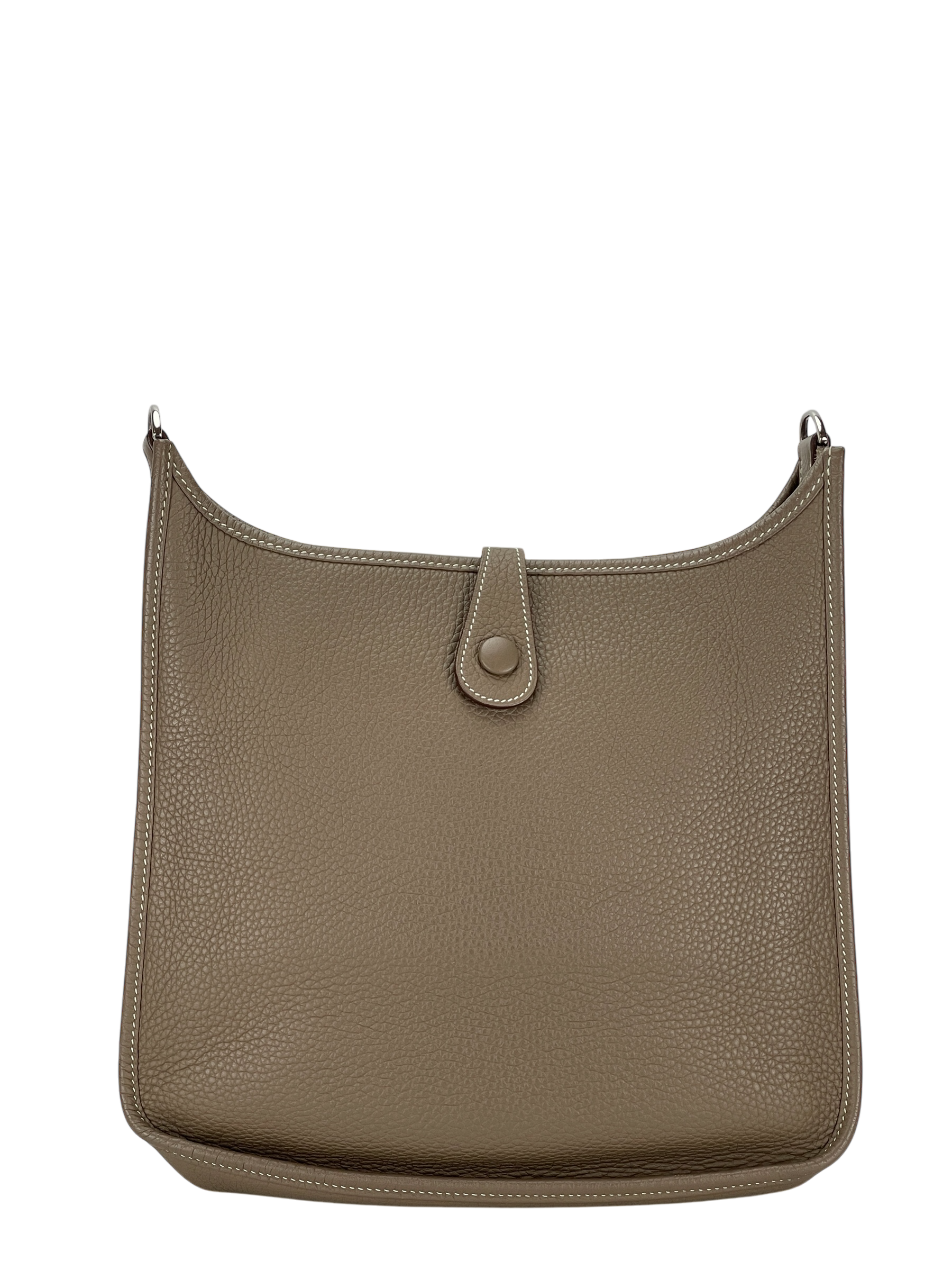 HERMES - Evelyne PM Evelyne 29 Etoupe Clemence Palladium Hardware