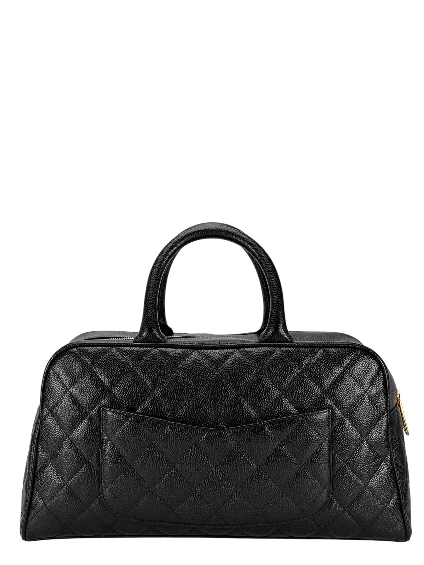 CHANEL - Black Caviar Bowling Hand Bag
