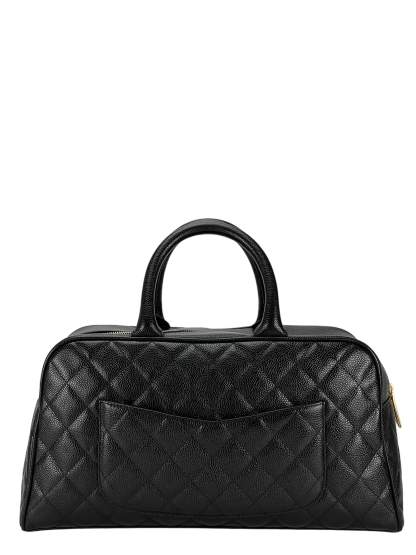 CHANEL - Black Caviar Bowling Hand Bag