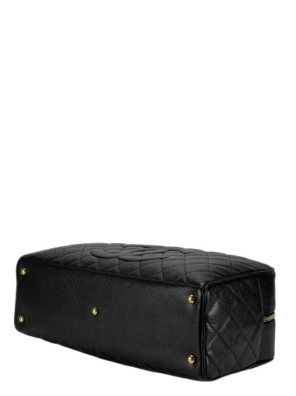 CHANEL - Black Caviar Bowling Hand Bag