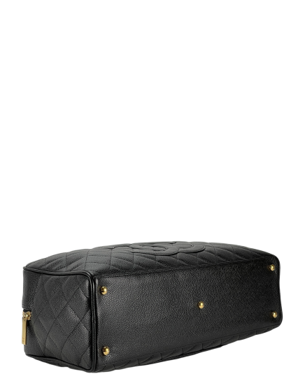 CHANEL - Black Caviar Bowling Hand Bag