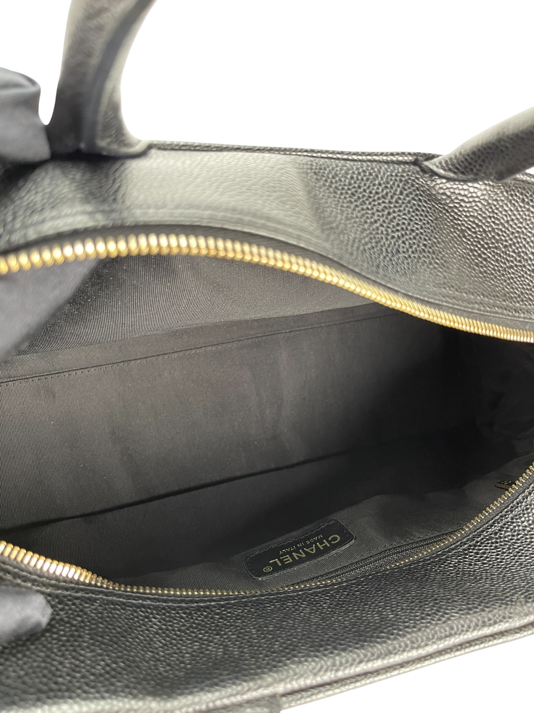 CHANEL - Black Caviar Bowling Hand Bag
