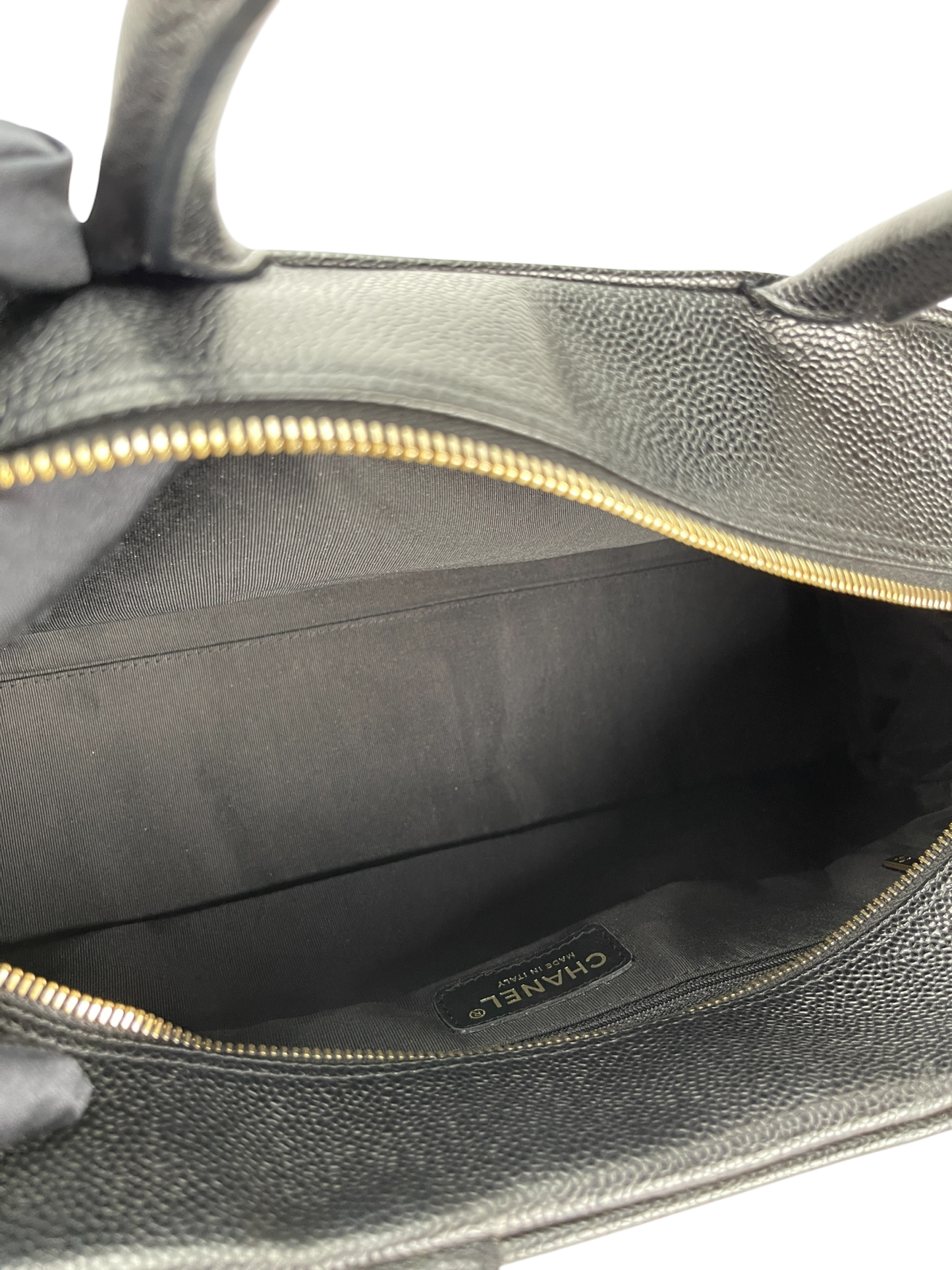 CHANEL - Black Caviar Bowling Hand Bag