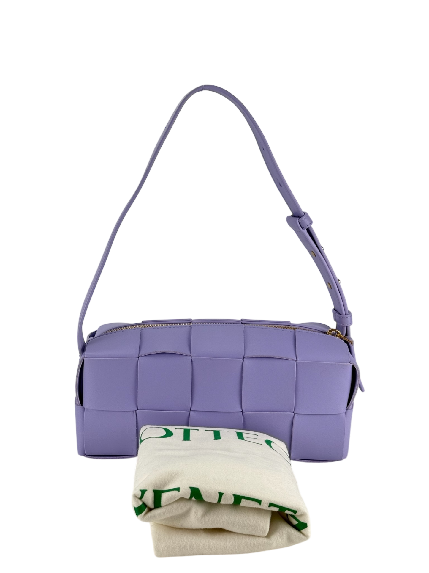 BOTTEGA VENETA - Purple Maxi Intrecciato Leather Shoulder Bag