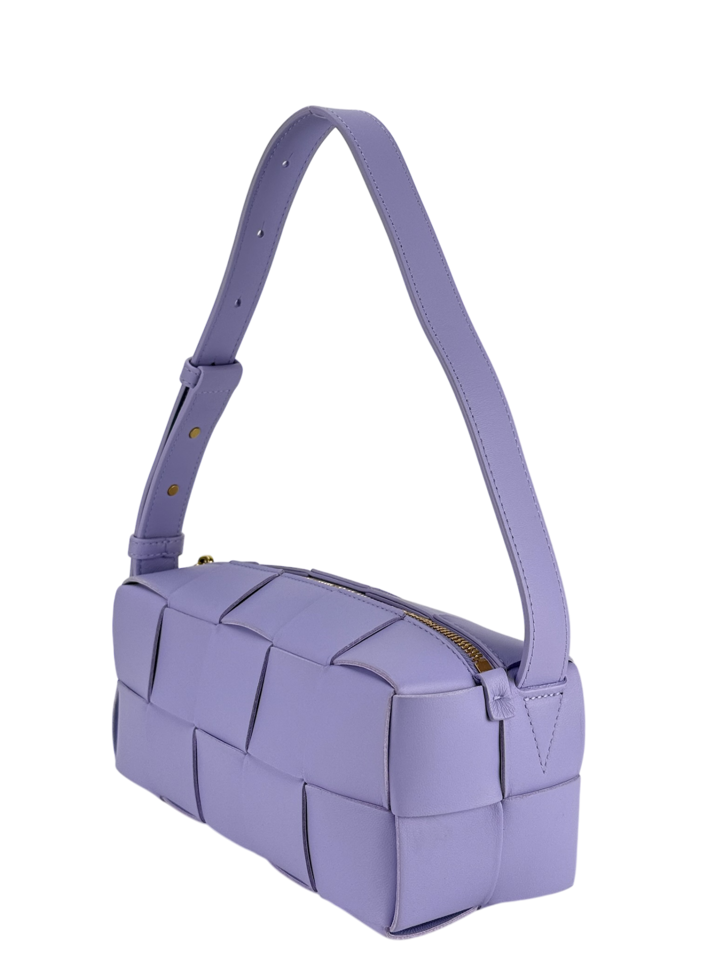 BOTTEGA VENETA - Purple Maxi Intrecciato Leather Shoulder Bag