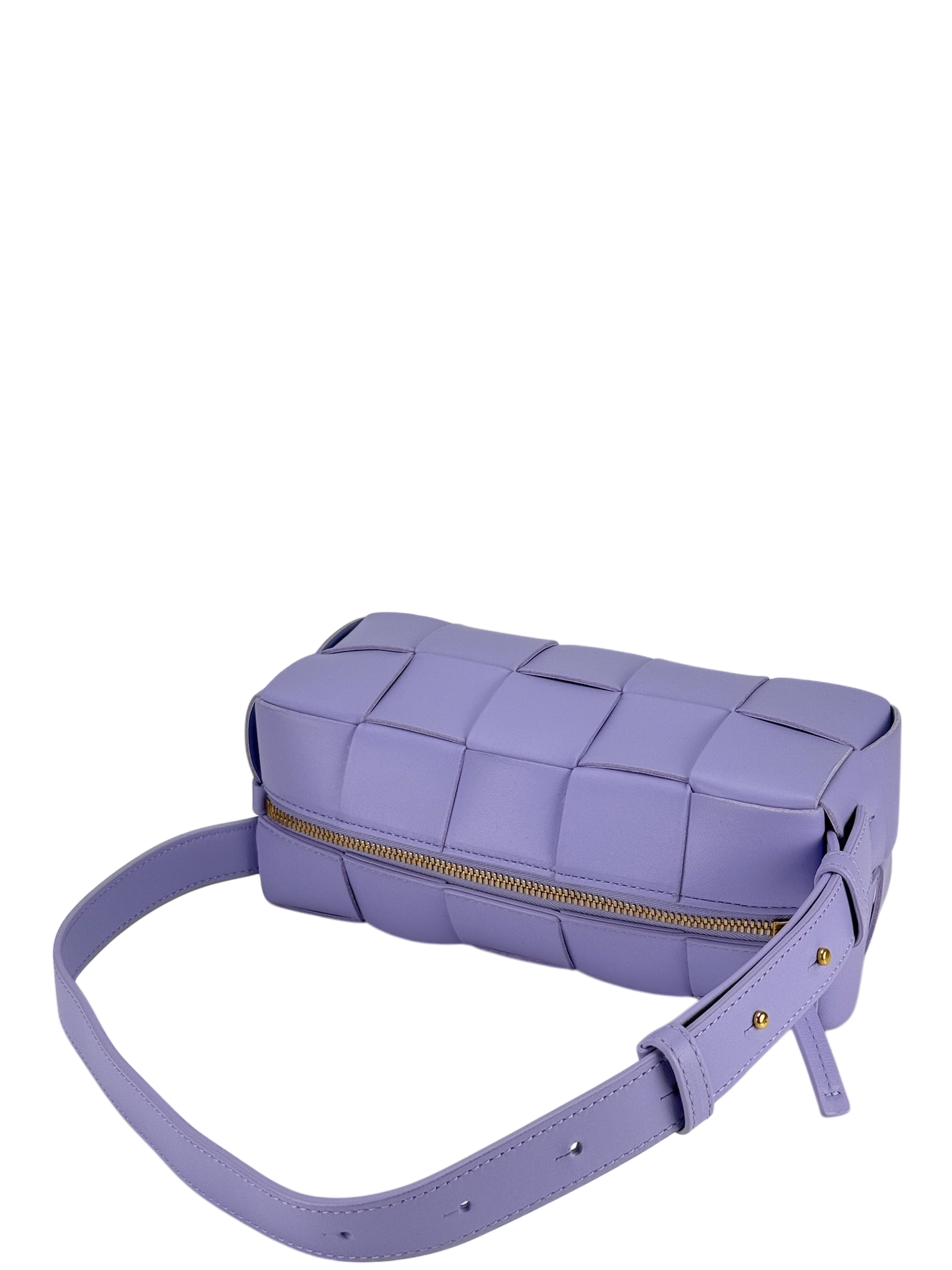 BOTTEGA VENETA - Purple Maxi Intrecciato Leather Shoulder Bag