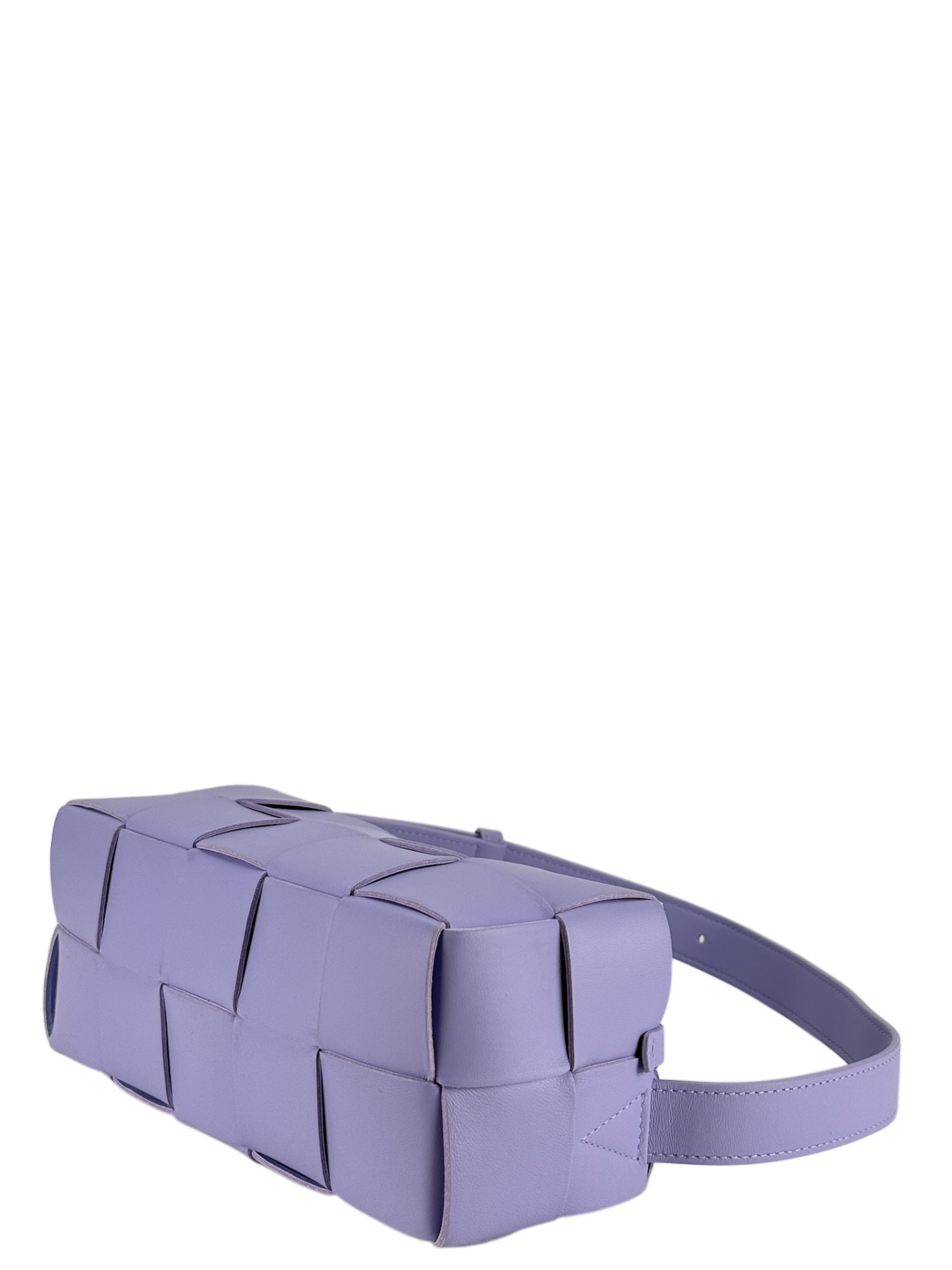 BOTTEGA VENETA - Purple Maxi Intrecciato Leather Shoulder Bag