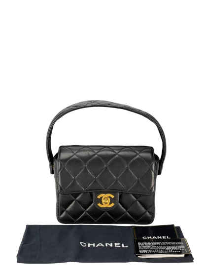 CHANEL - 1994-1996 Black Lambskin Handbag