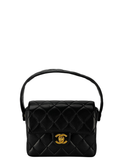 CHANEL - 1994-1996 Black Lambskin Handbag
