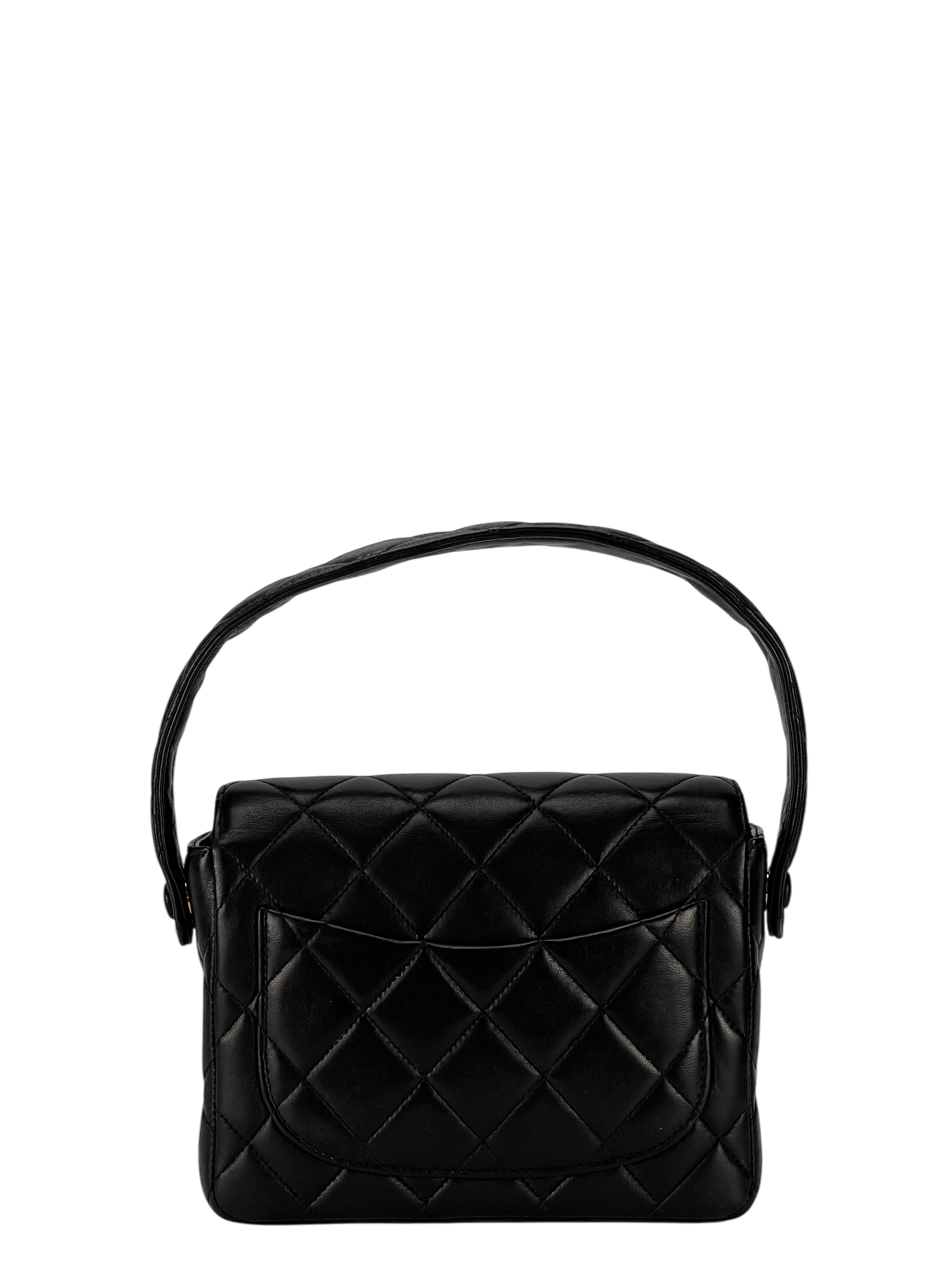 CHANEL - 1994-1996 Black Lambskin Handbag