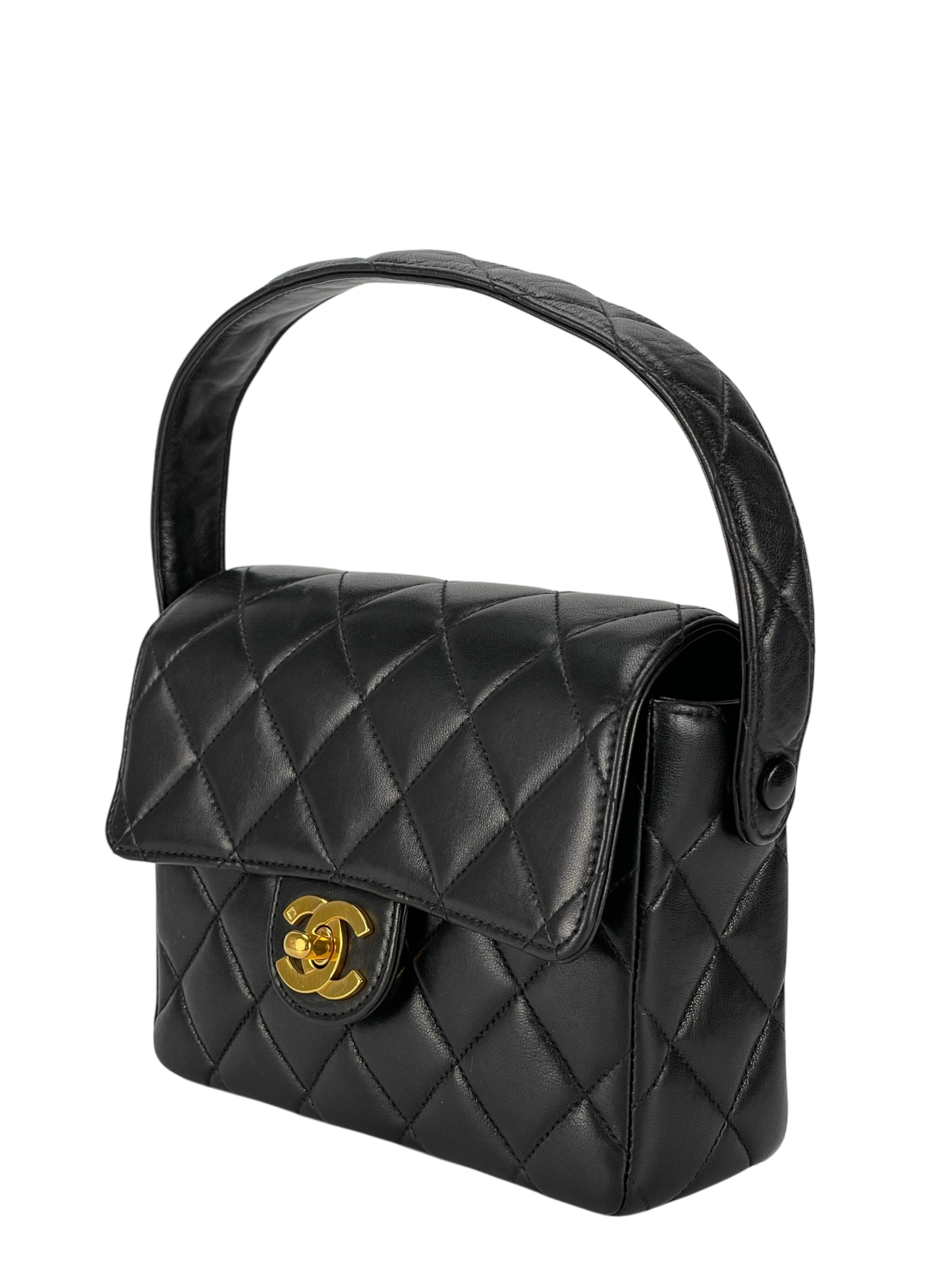 CHANEL - 1994-1996 Black Lambskin Handbag