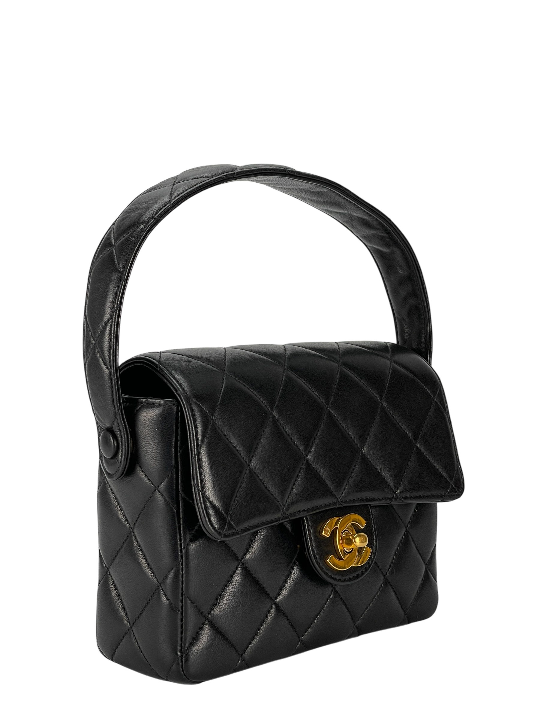 CHANEL - 1994-1996 Black Lambskin Handbag