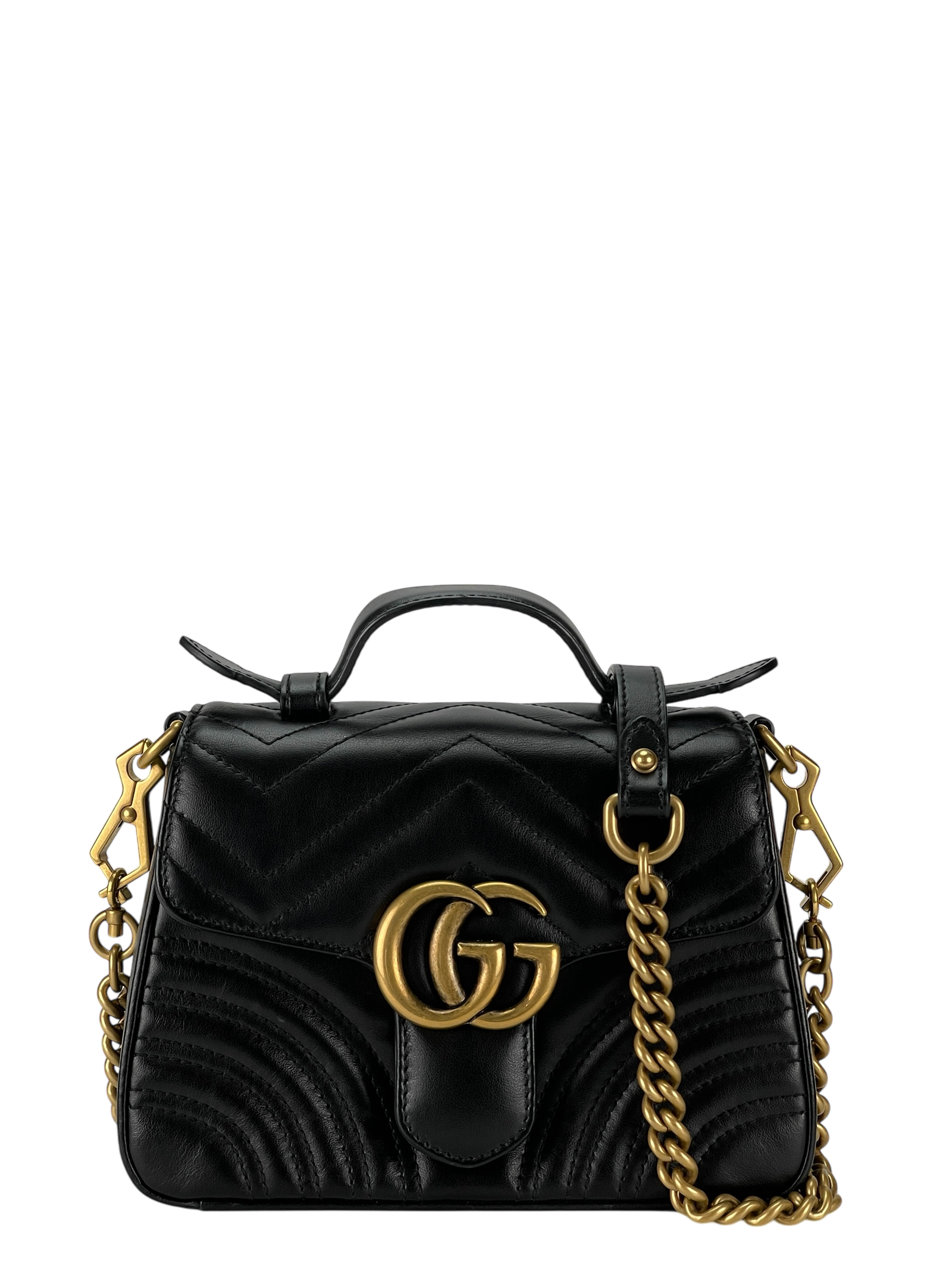 GUCCI - GG Marmont mini top 2way handle bag