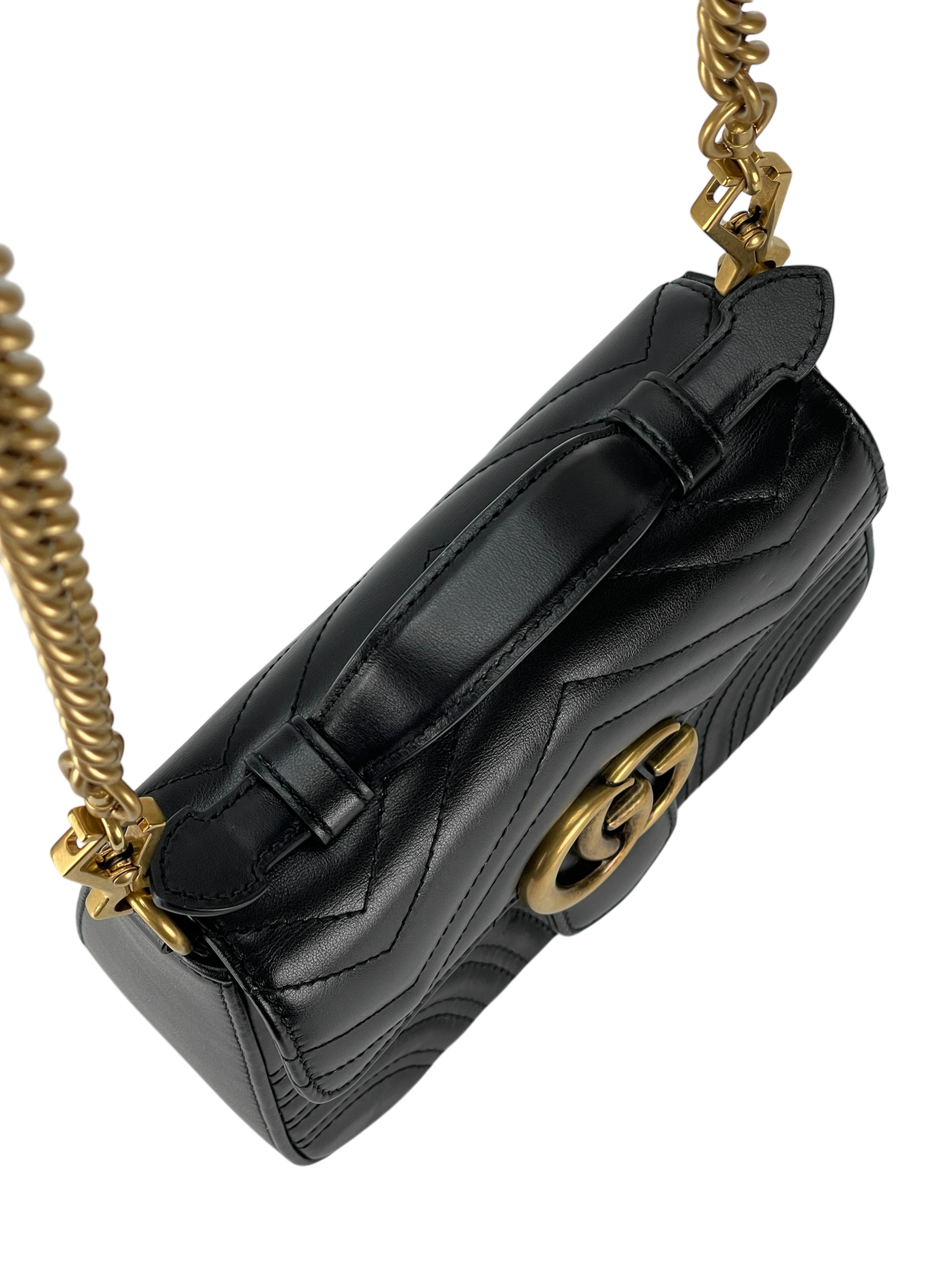 GUCCI - GG Marmont mini top 2way handle bag