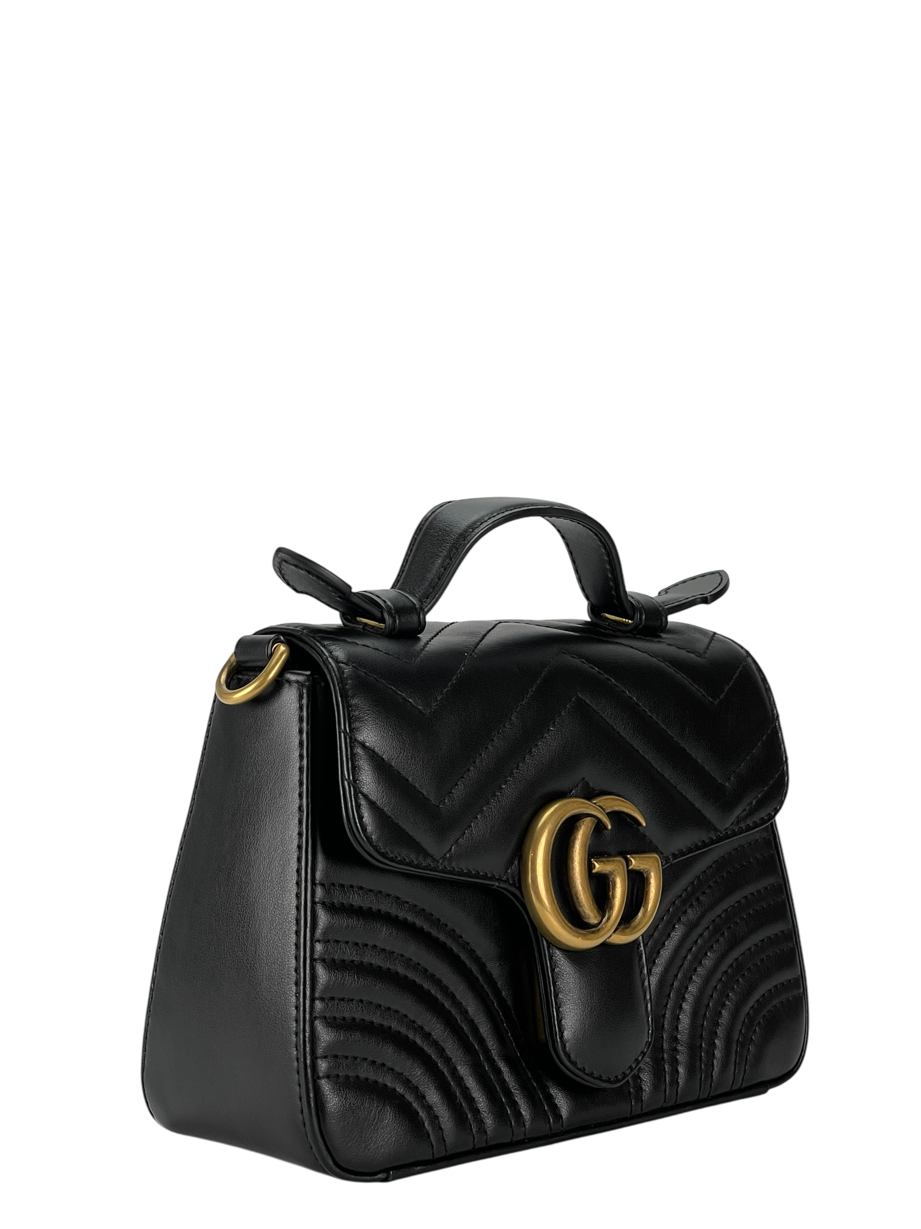 GUCCI - GG Marmont mini top 2way handle bag
