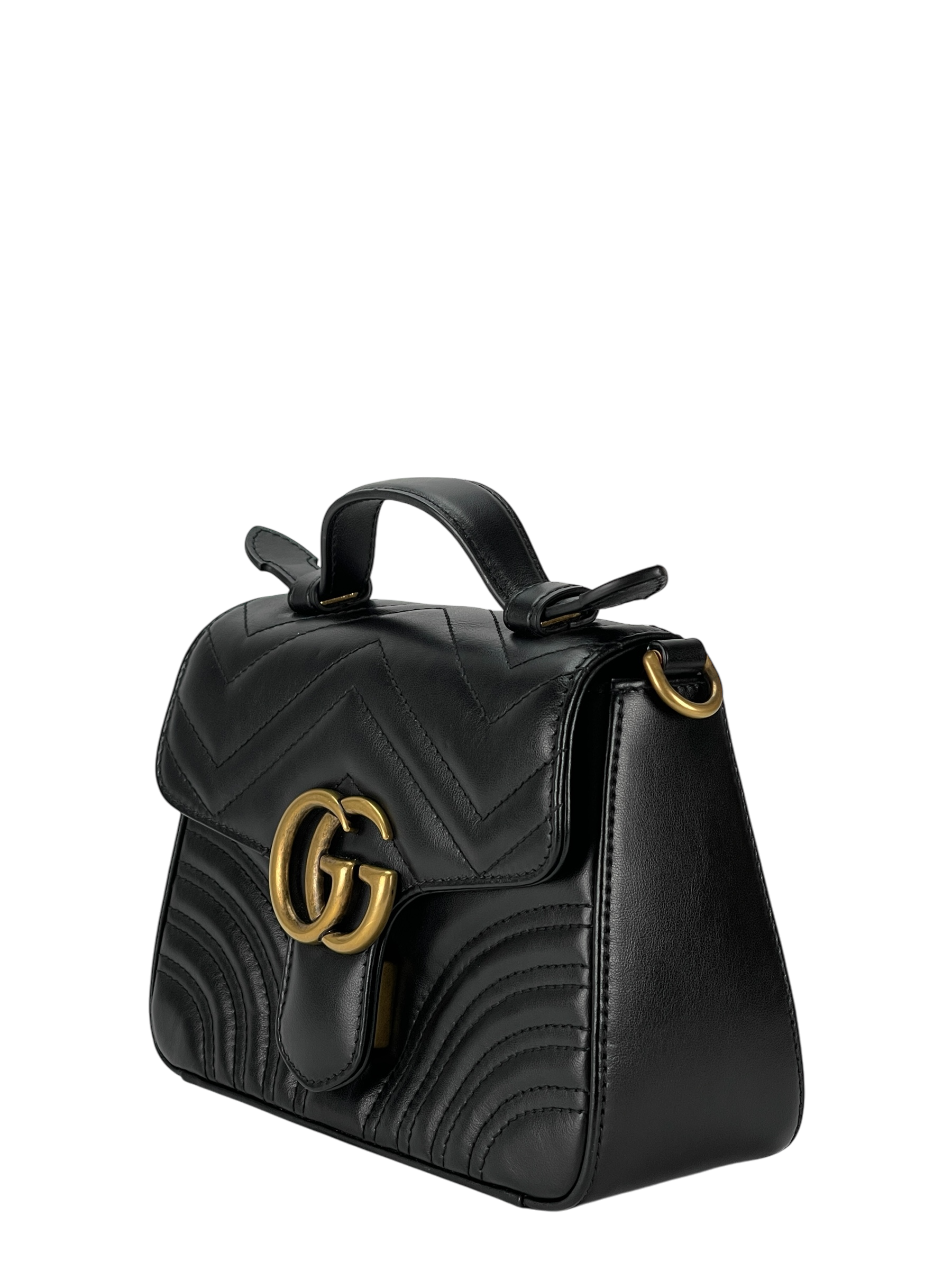 GUCCI - GG Marmont mini top 2way handle bag